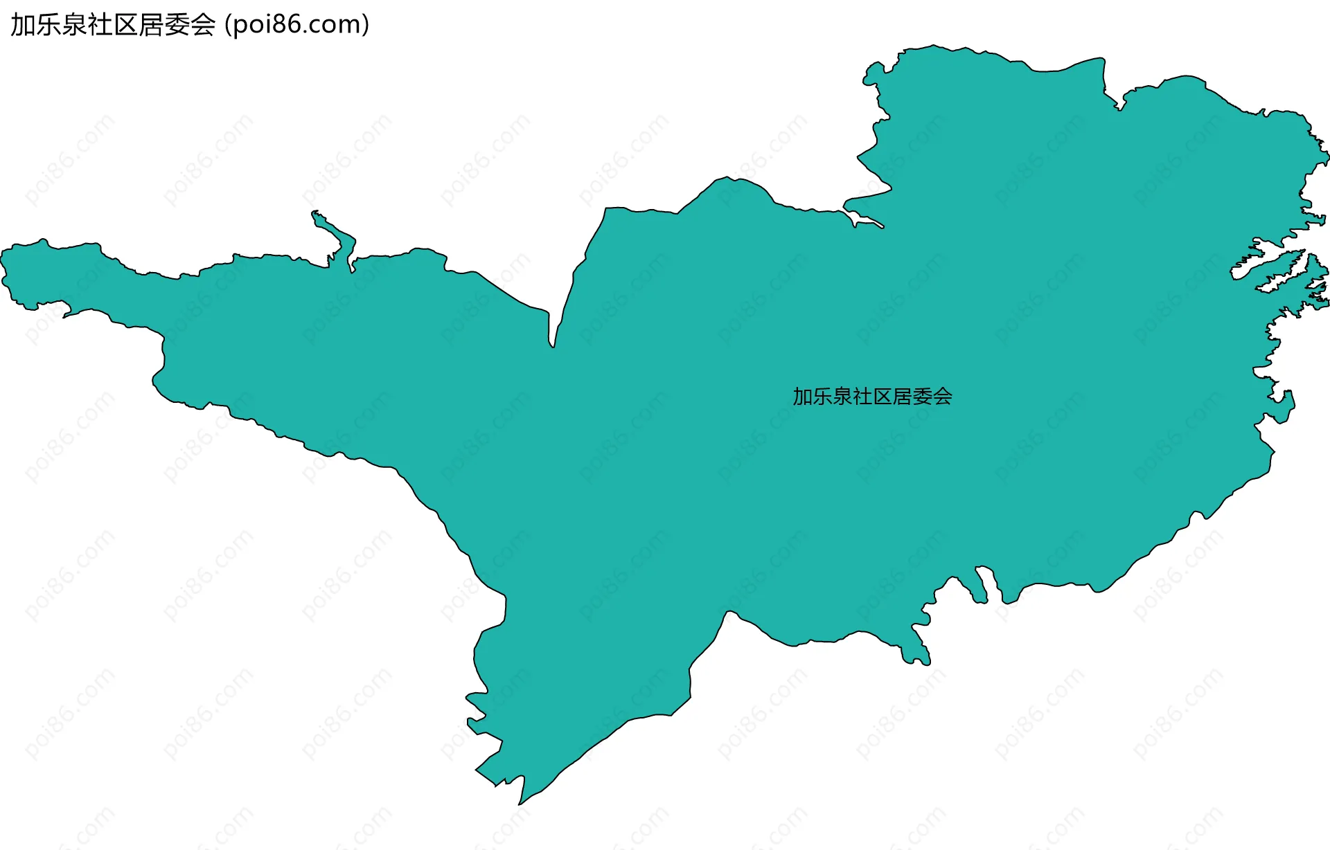 加乐泉社区居委会边界地图