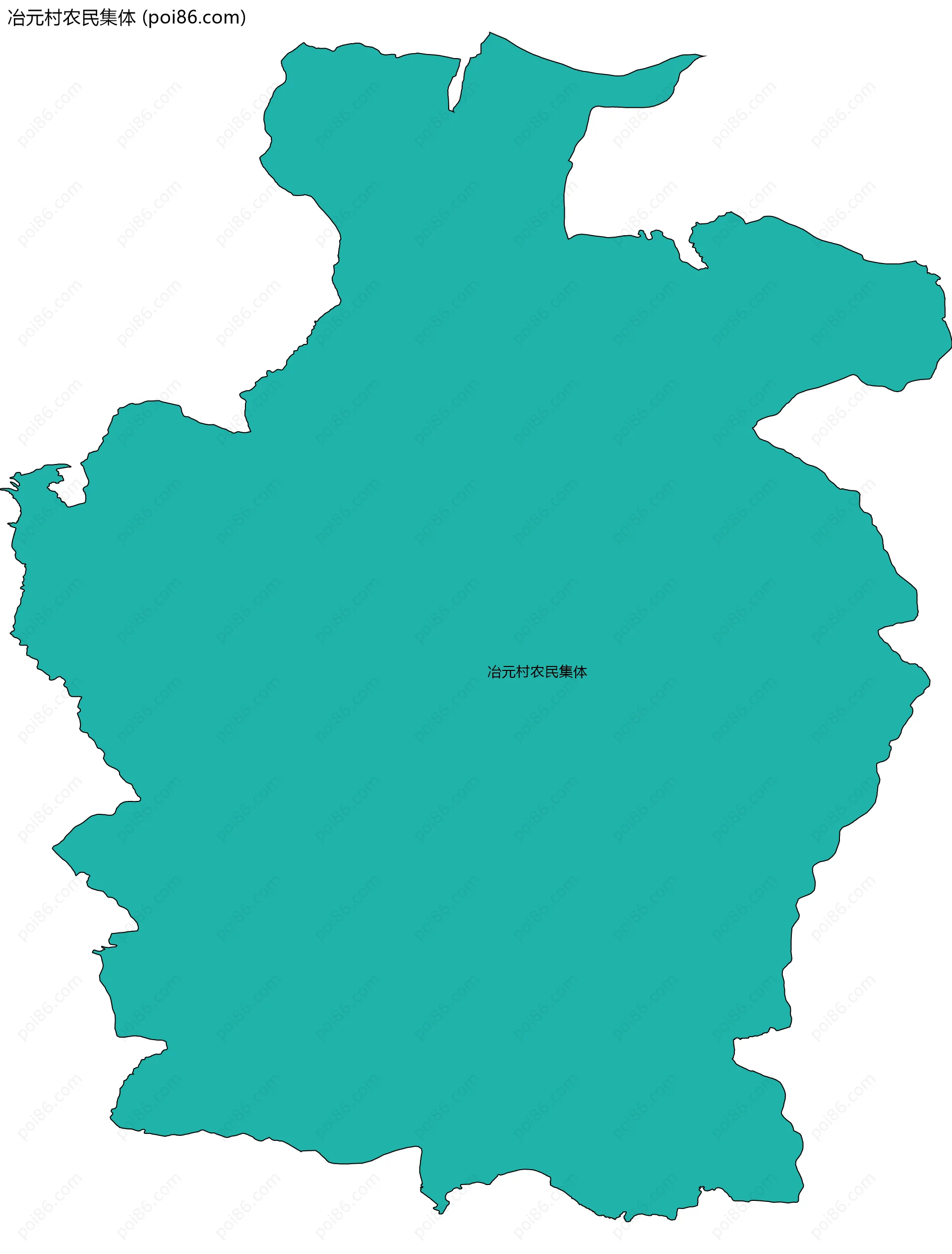 冶元村农民集体边界地图