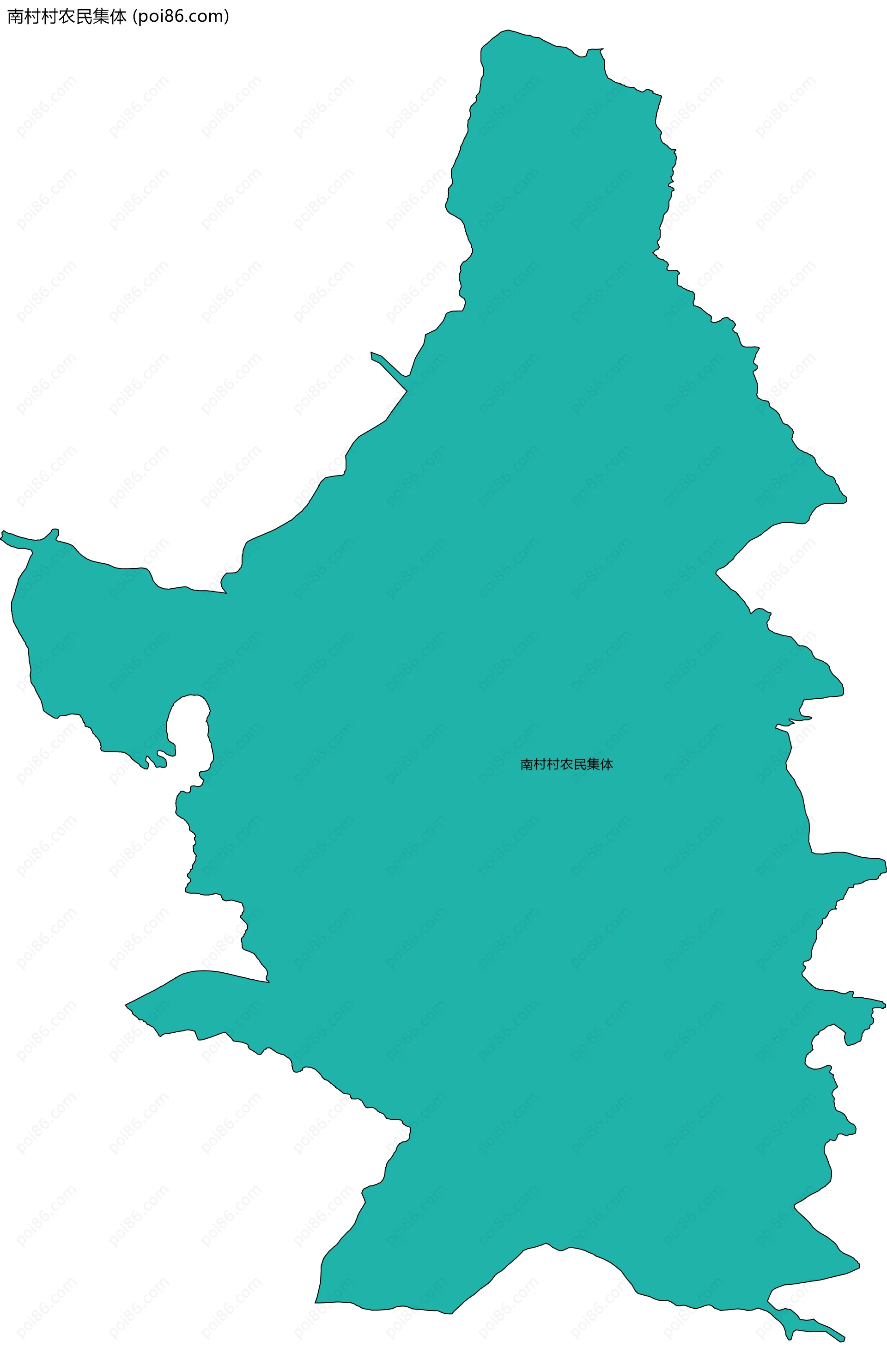 南村村农民集体边界地图