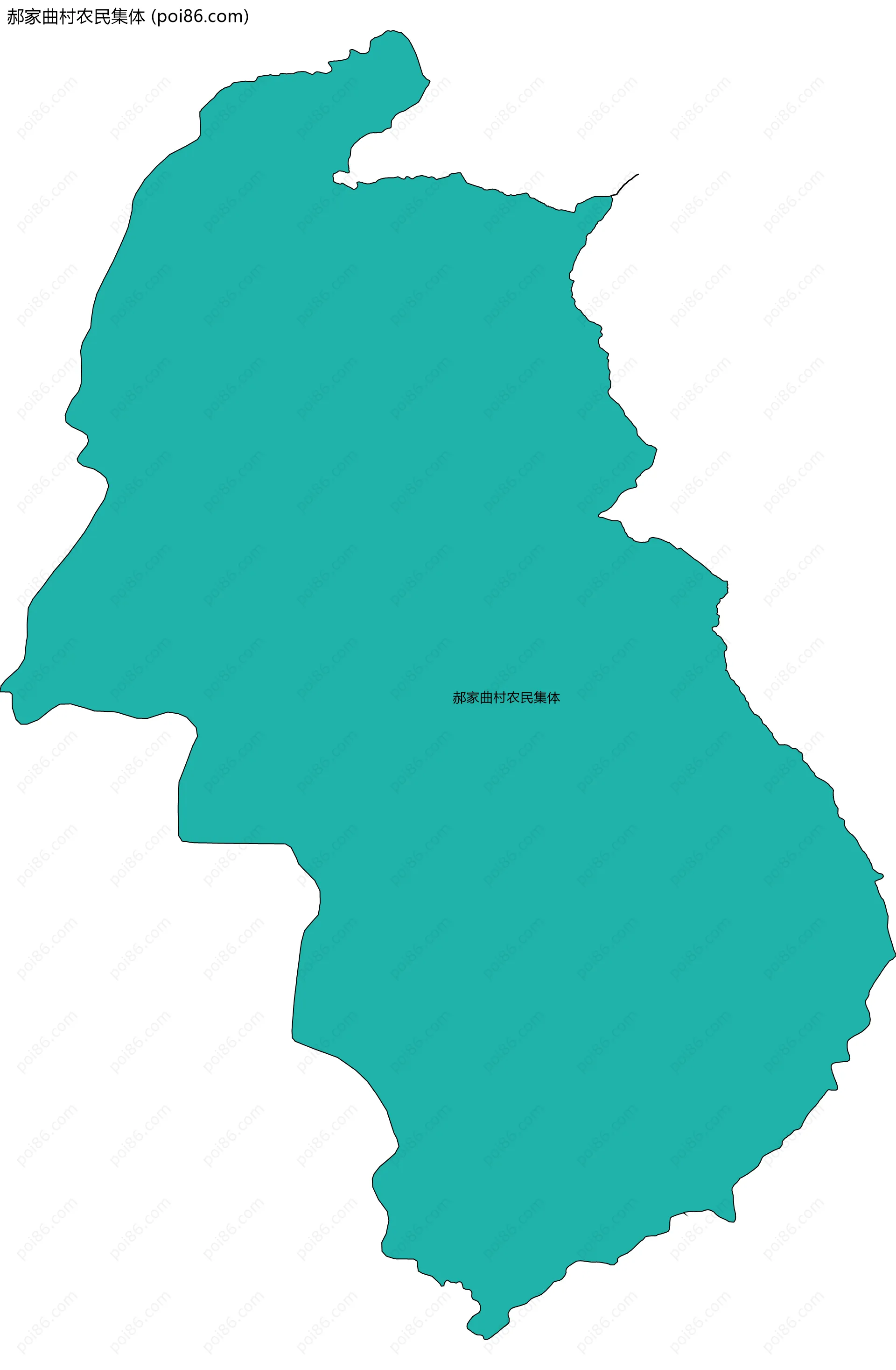 郝家曲村农民集体边界地图