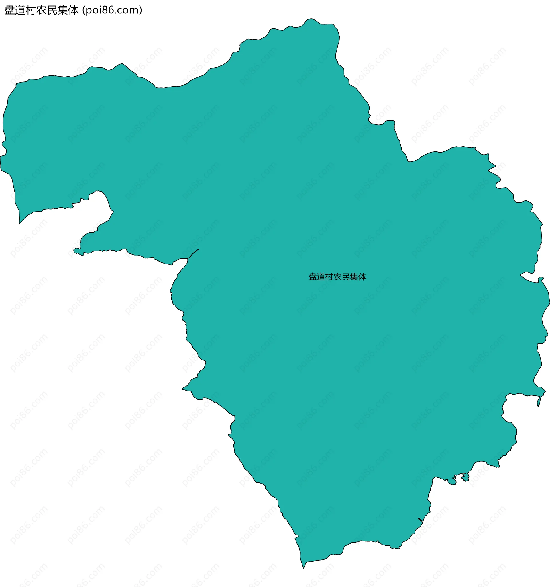 盘道村农民集体边界地图