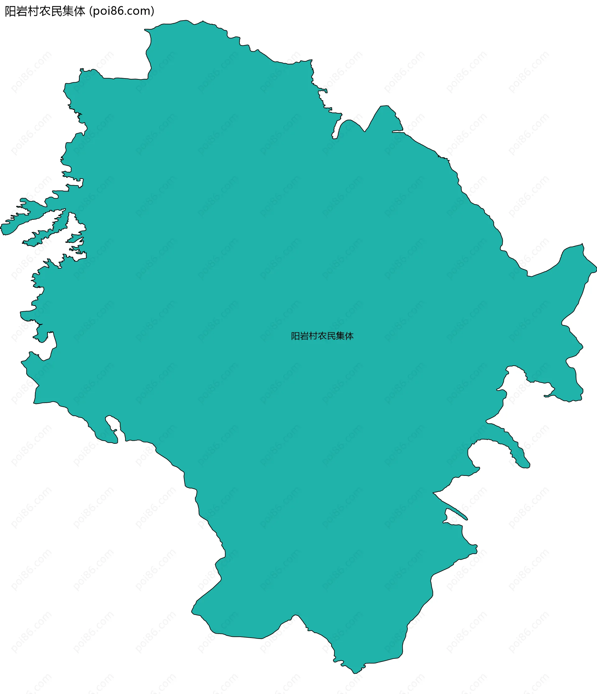 阳岩村农民集体边界地图