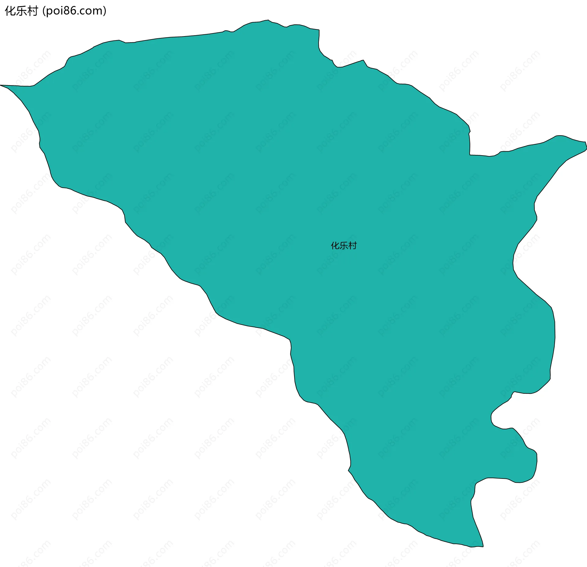 化乐村边界地图
