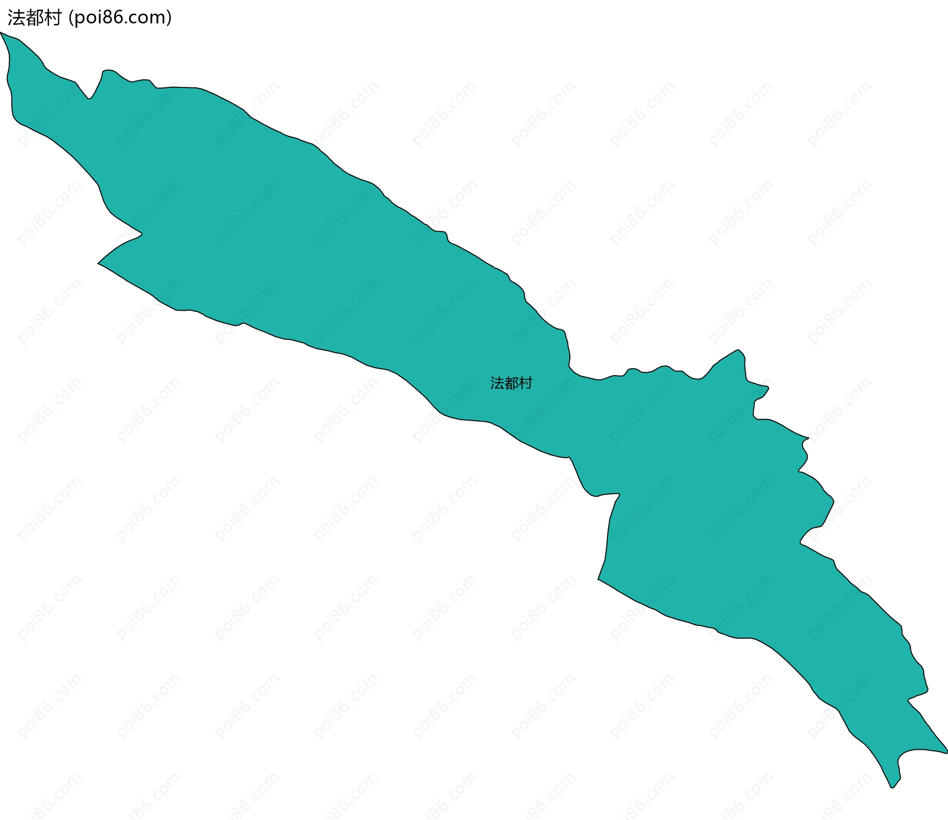 法都村边界地图