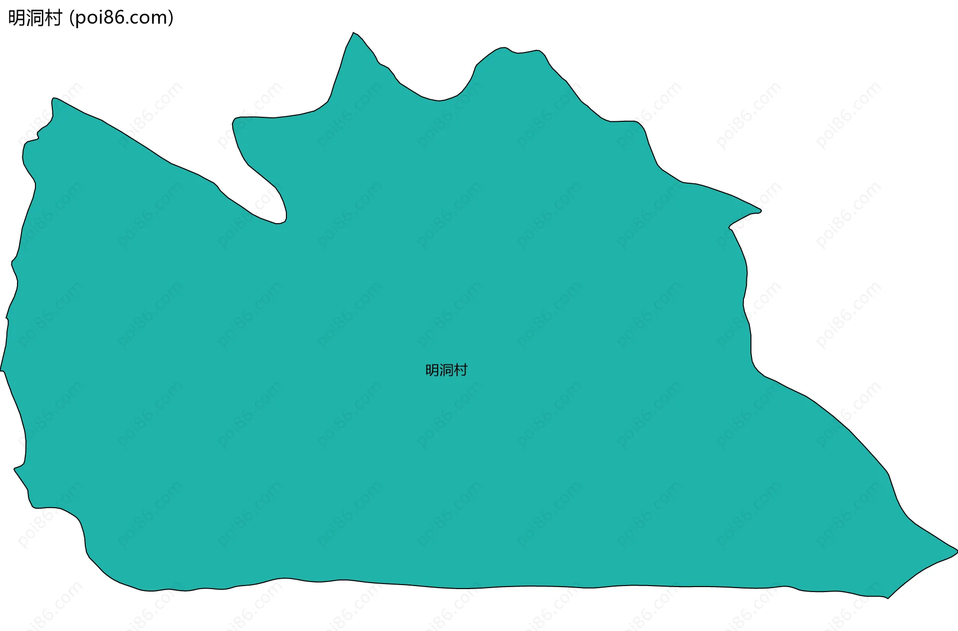 明洞村边界地图