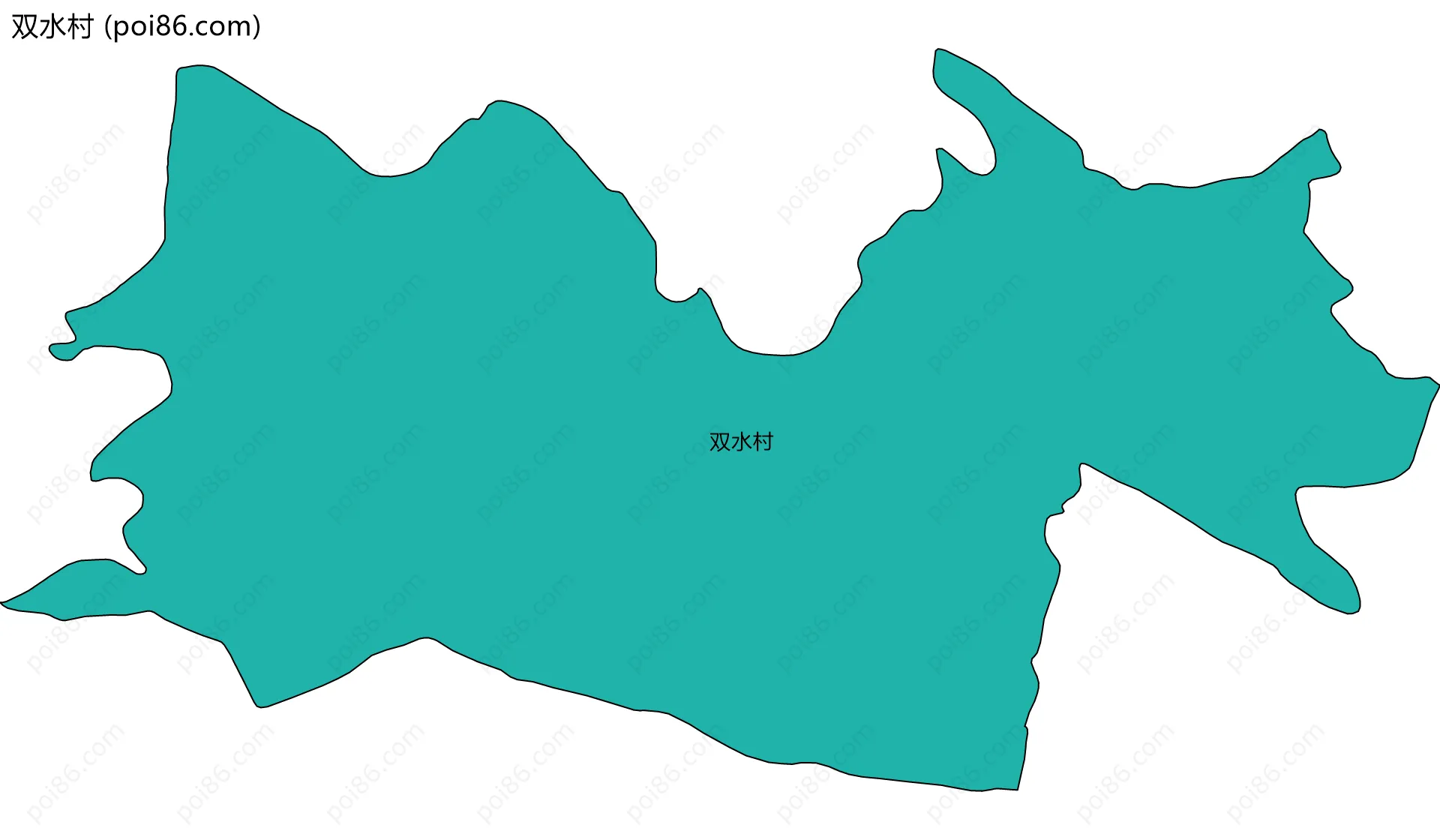 双水村边界地图