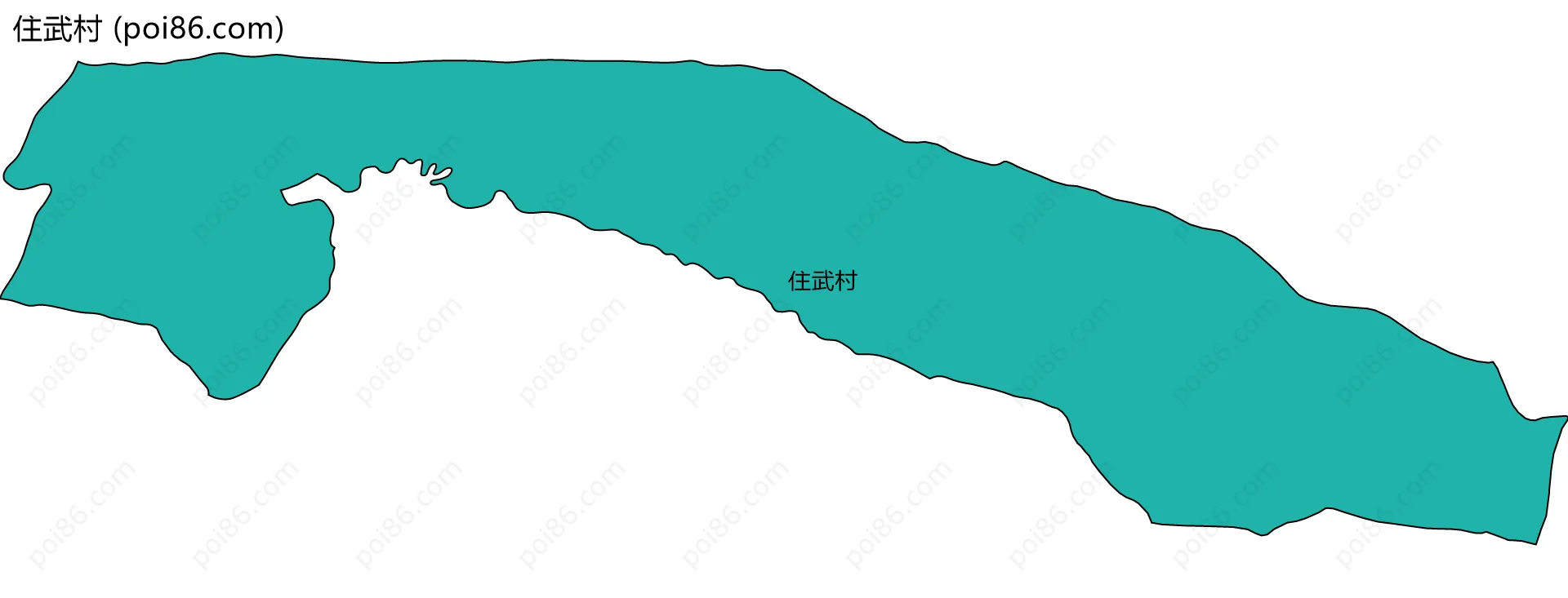 住武村边界地图