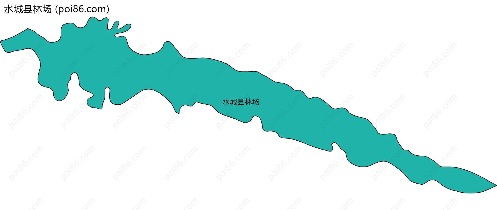 水城县林场边界地图