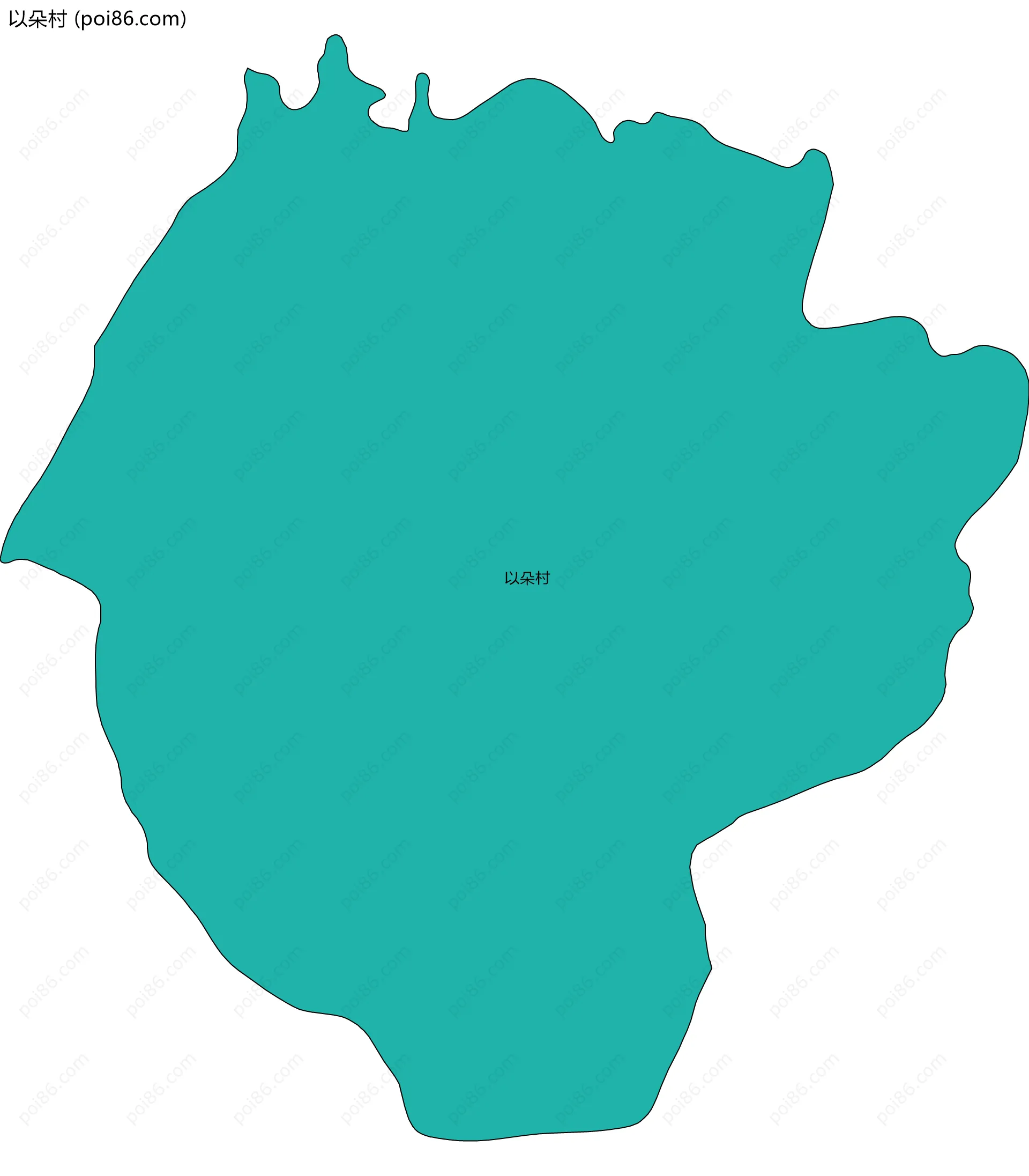 以朵村边界地图