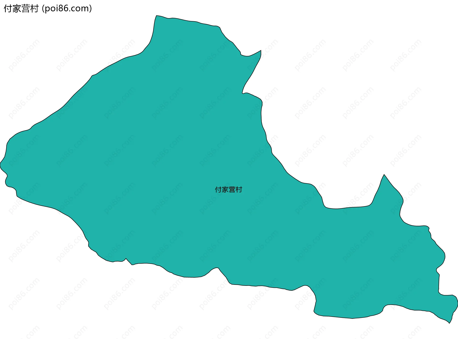 付家营村边界地图