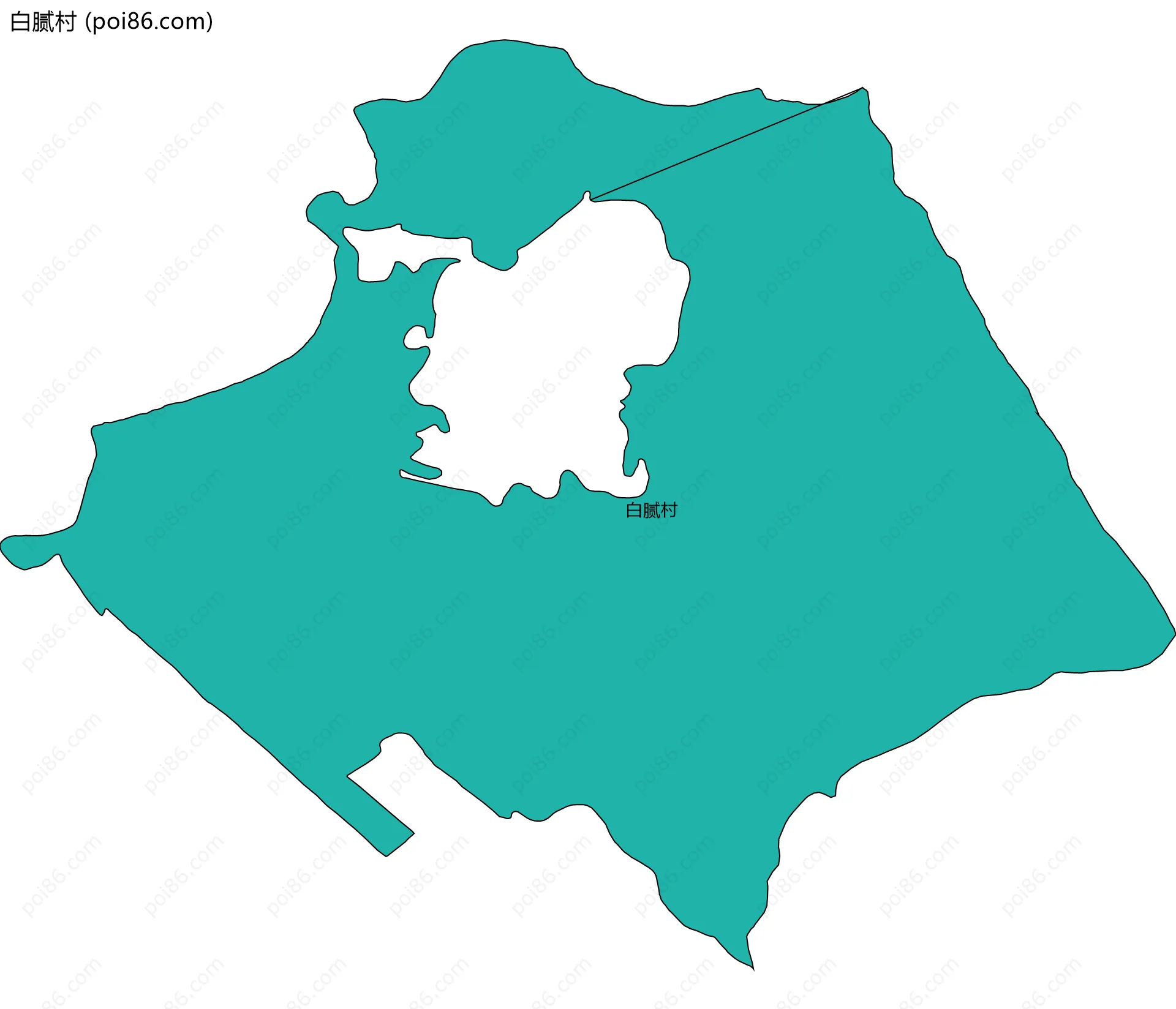 白腻村边界地图