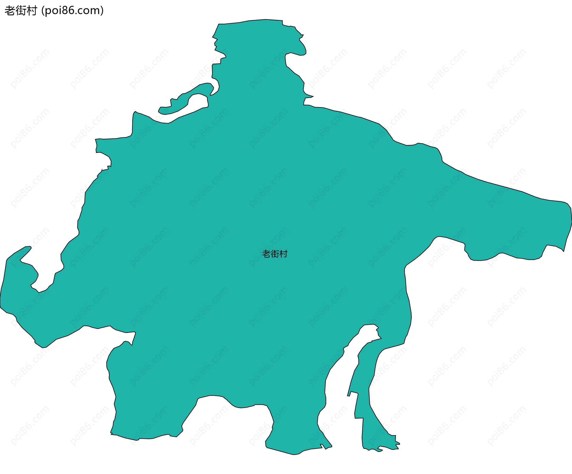 老街村边界地图