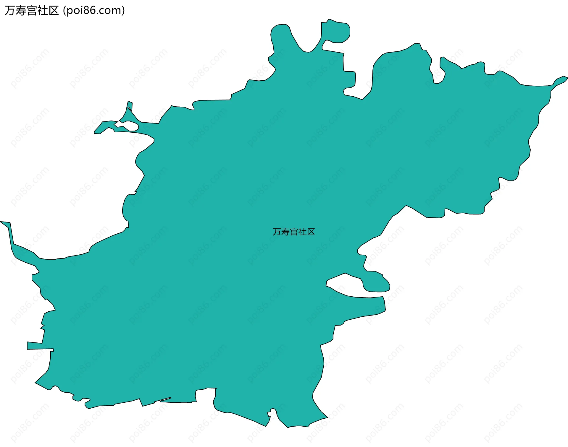 万寿宫社区边界地图