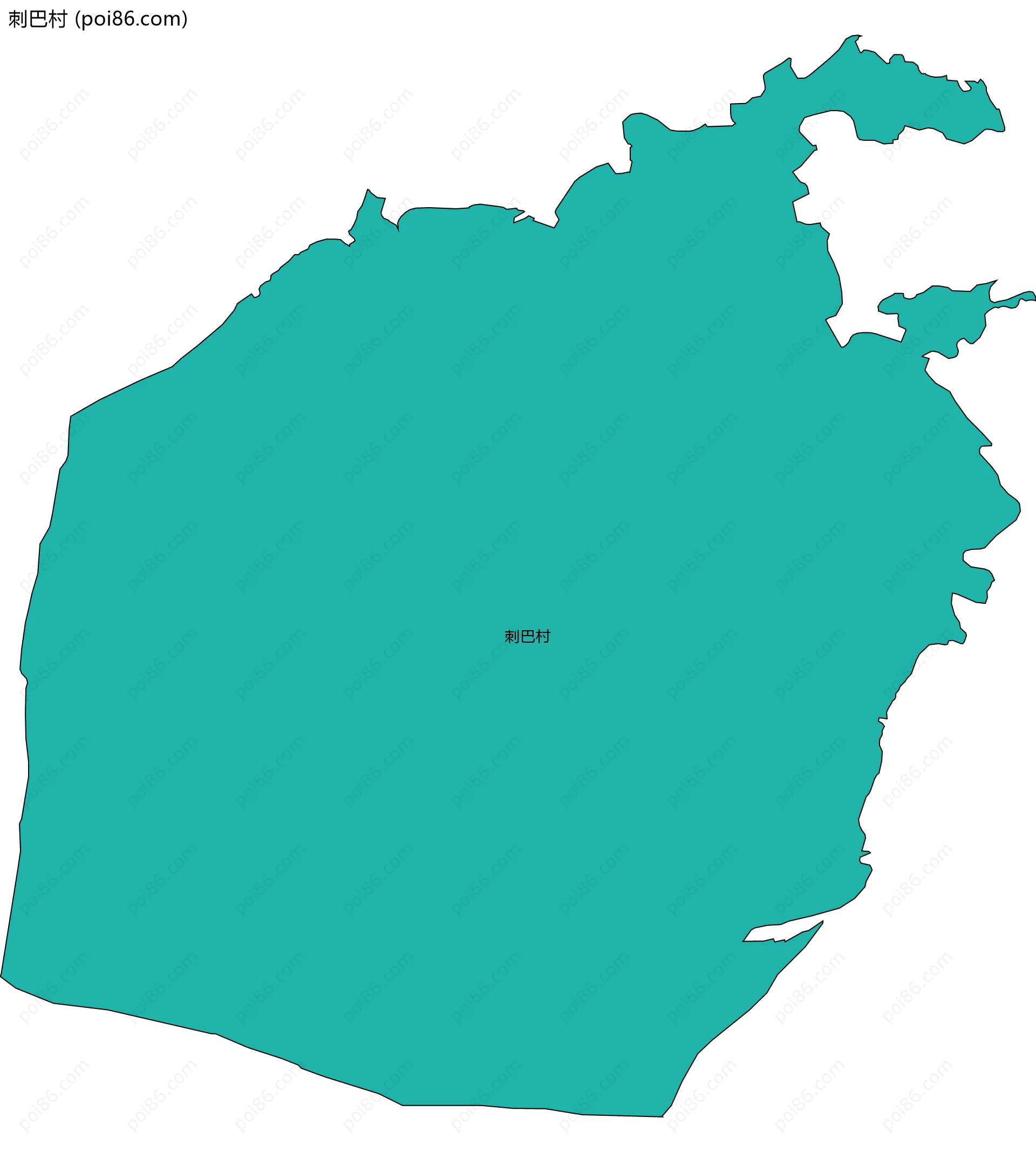 刺巴村边界地图
