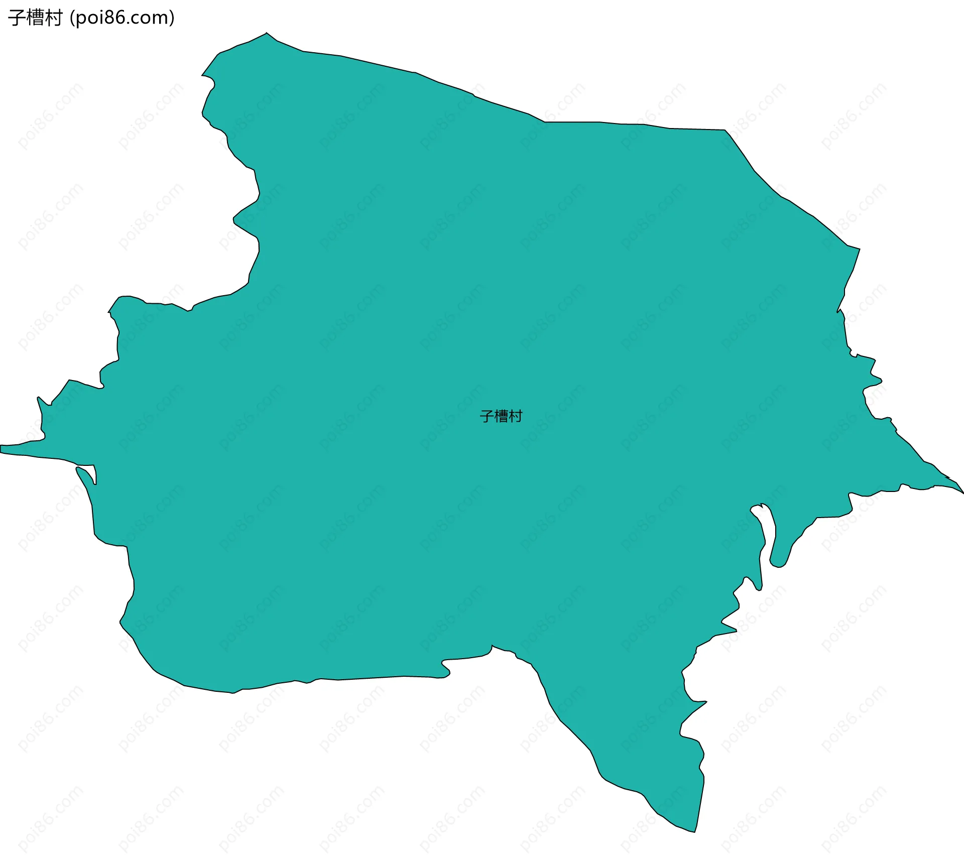 子槽村边界地图