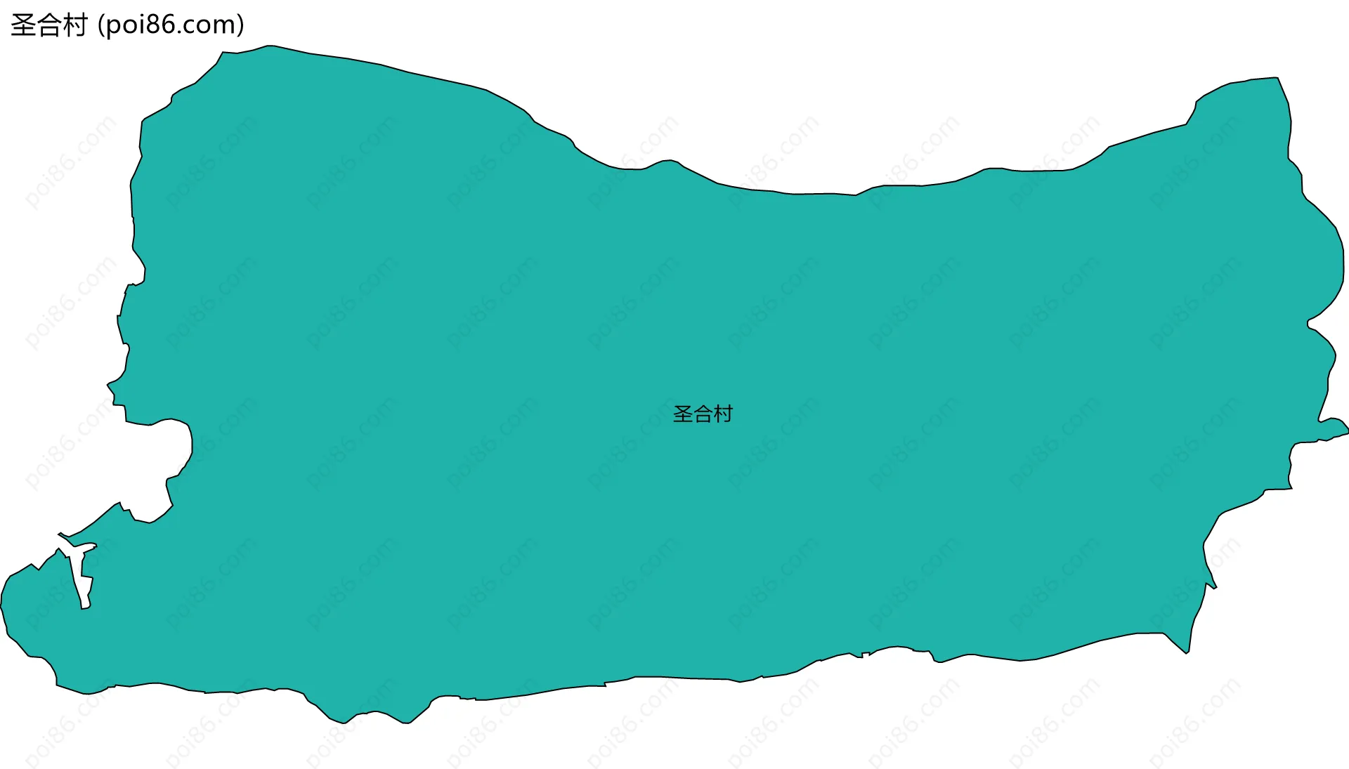 圣合村边界地图