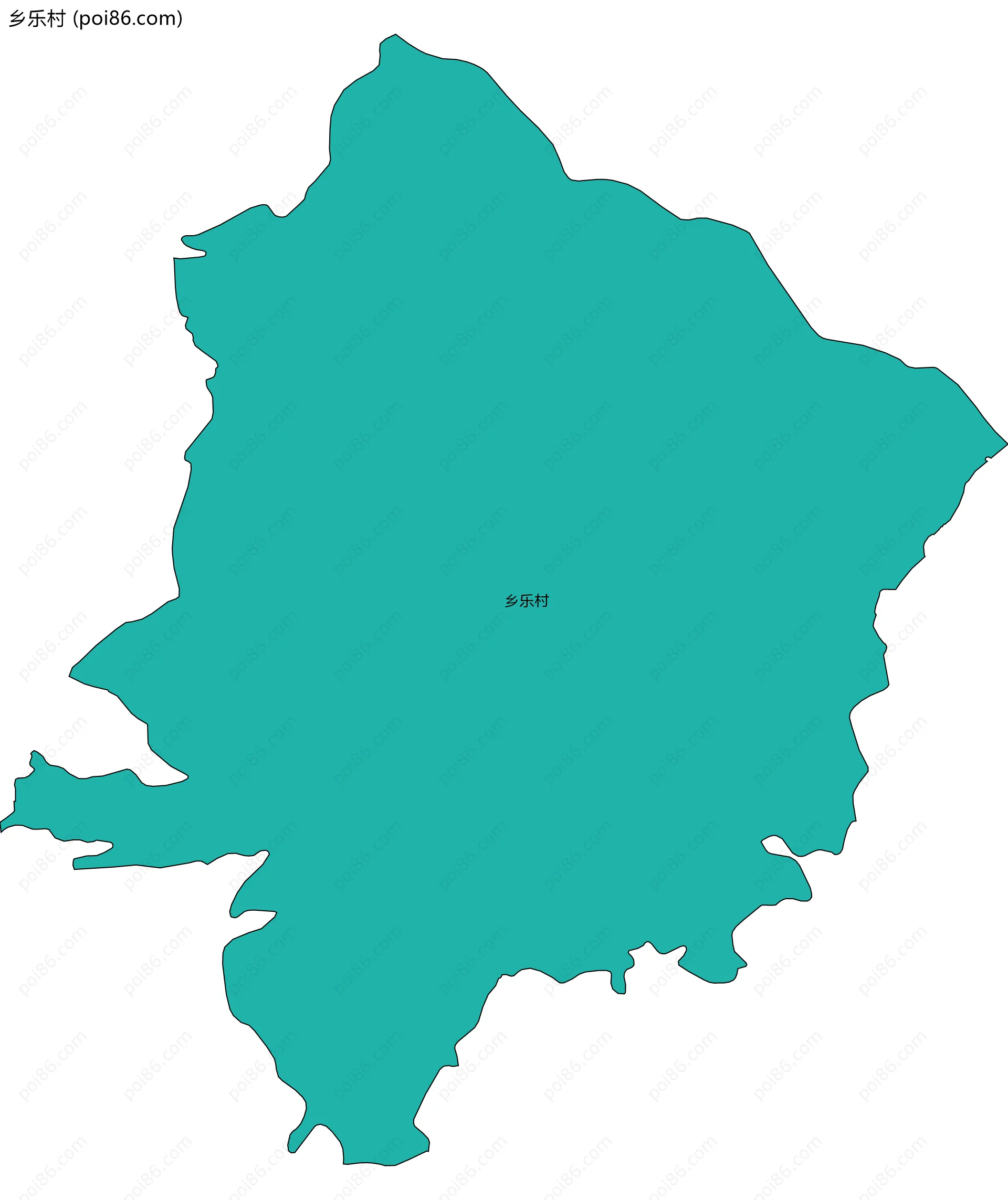 乡乐村边界地图