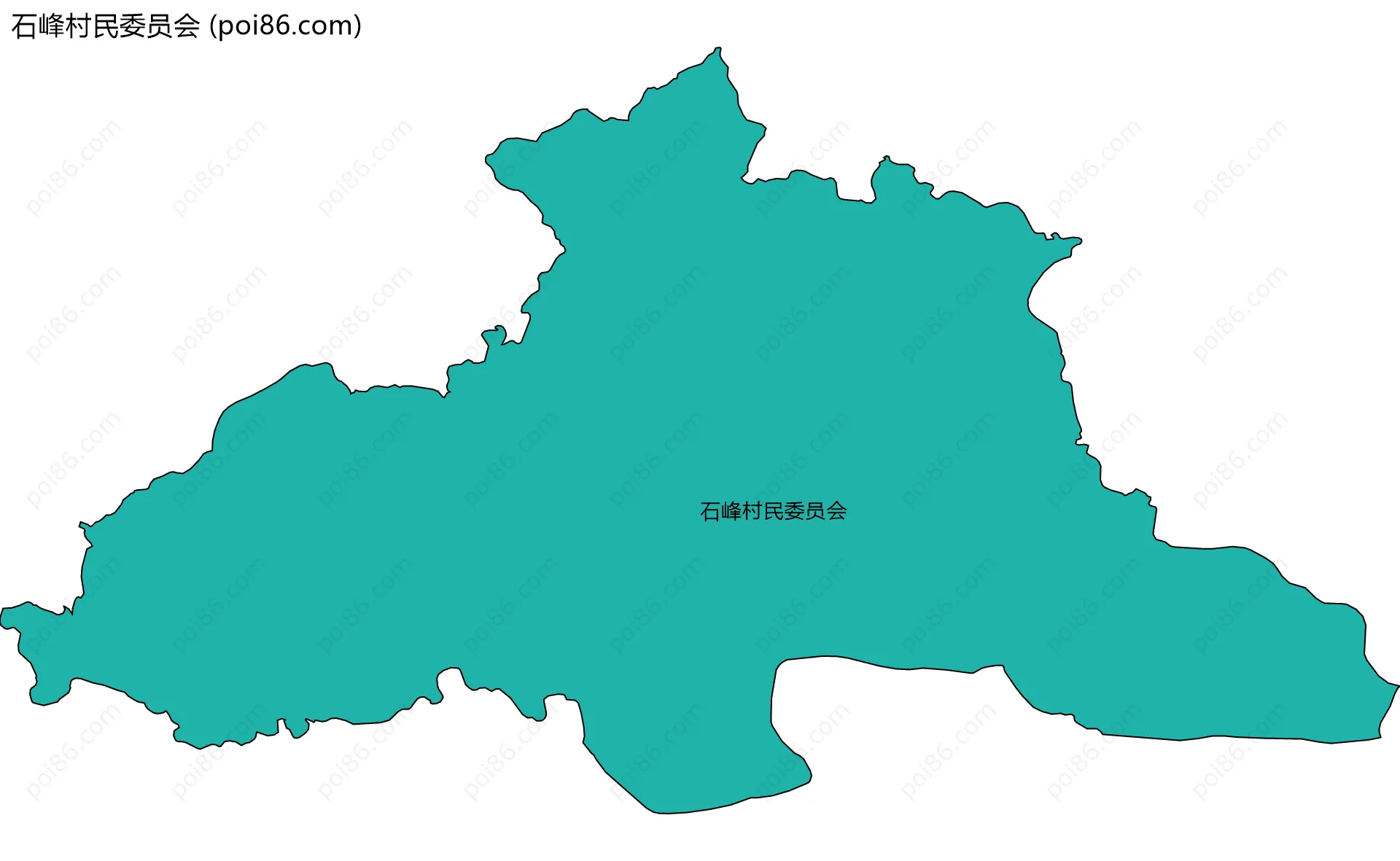 石峰村民委员会边界地图