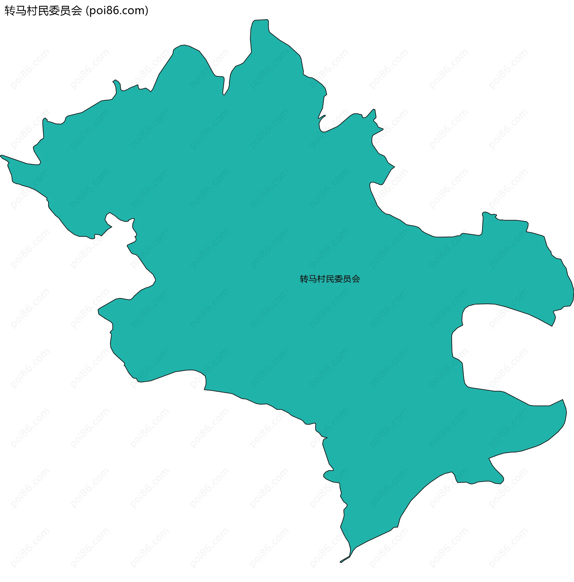 转马村民委员会边界地图