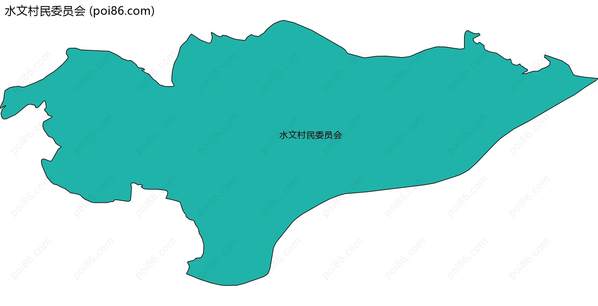 水文村民委员会边界地图