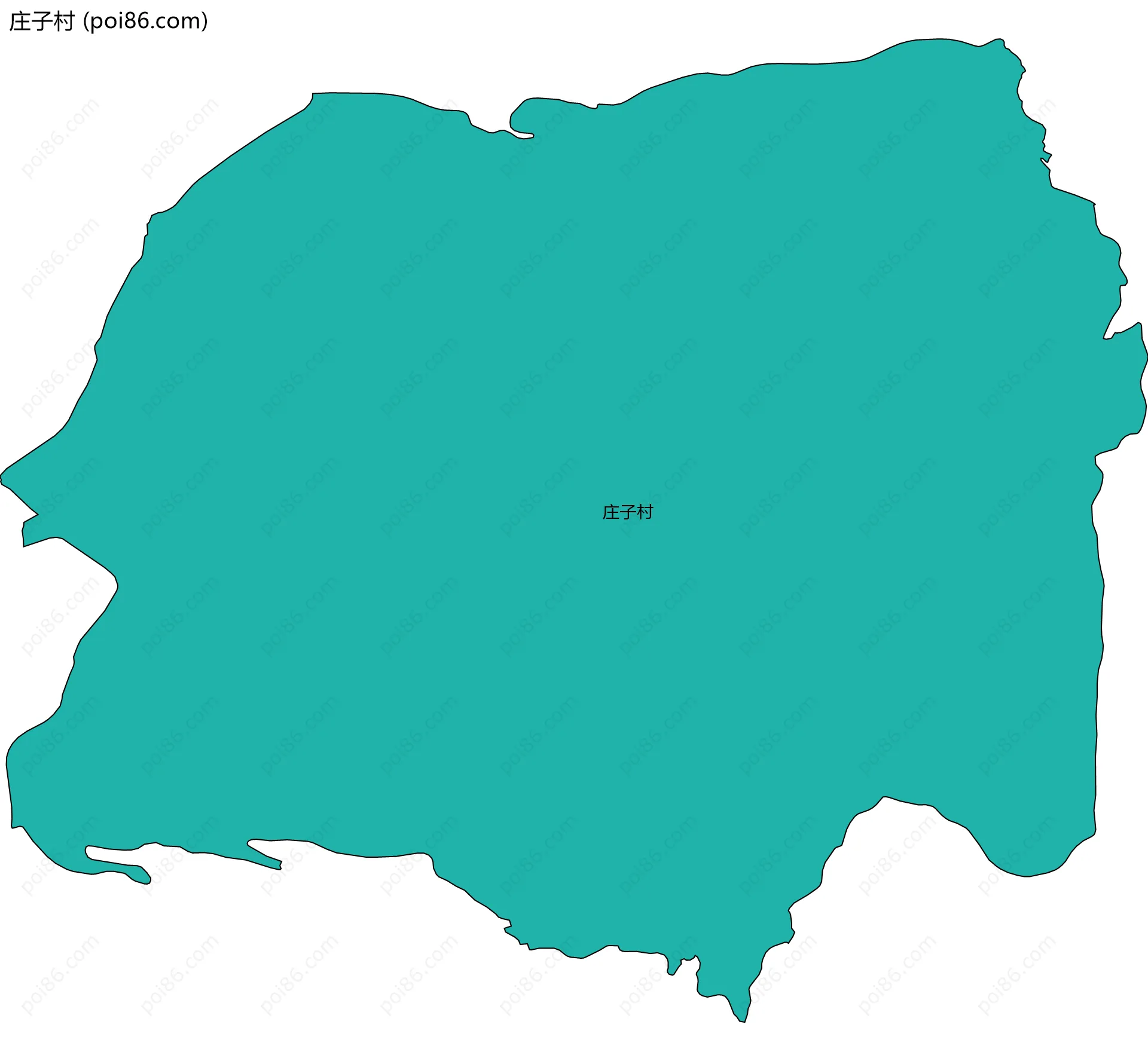 庄子村边界地图