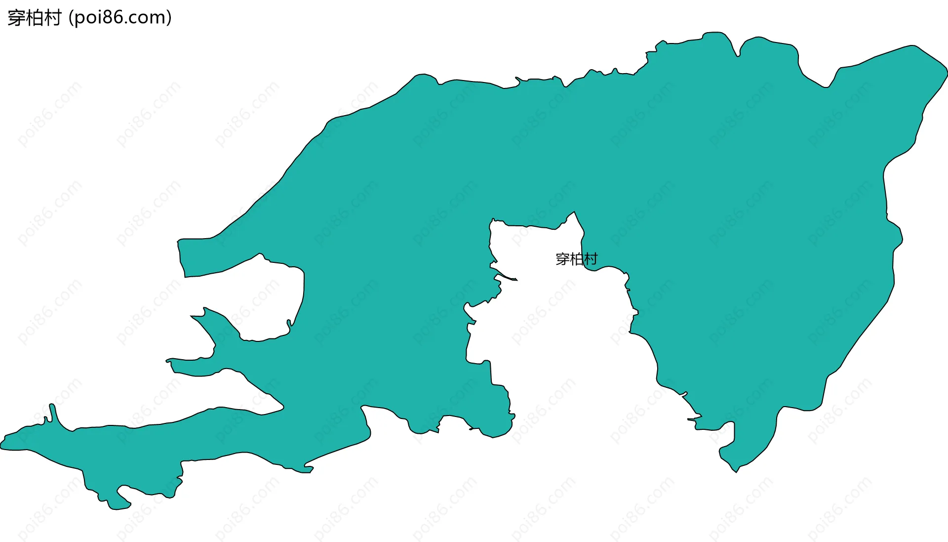 穿柏村边界地图