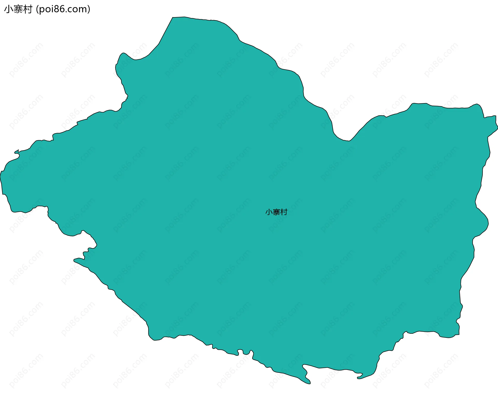 小寨村边界地图