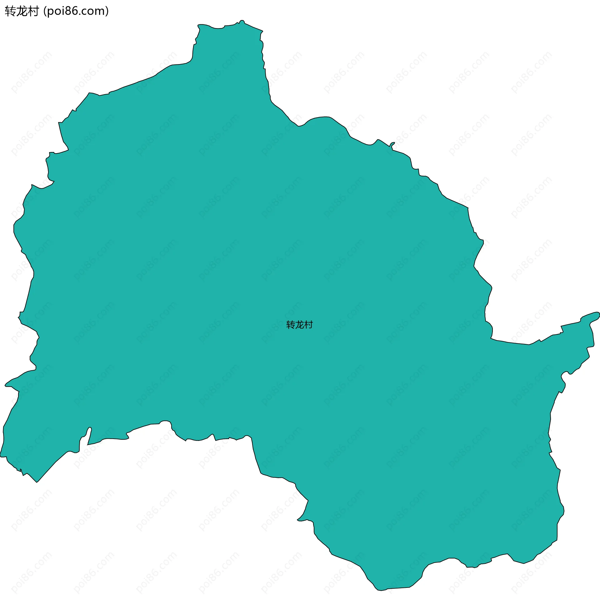 转龙村边界地图