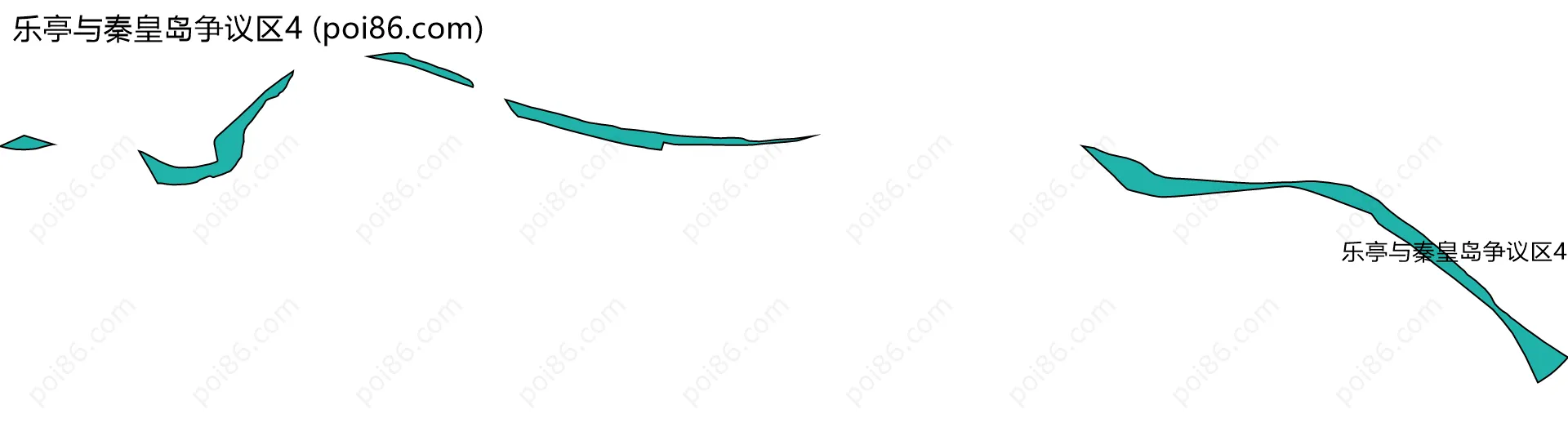 乐亭与秦皇岛争议区4边界地图