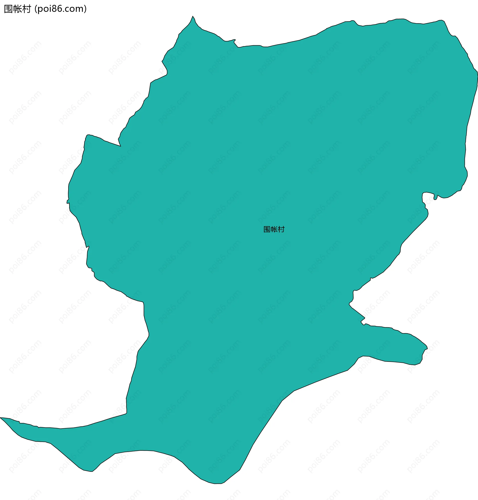 围帐村边界地图