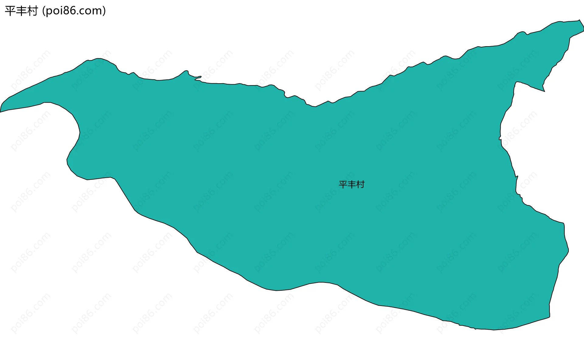 平丰村边界地图