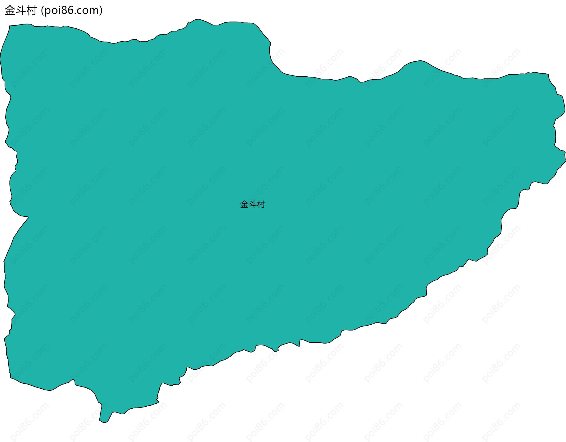 金斗村边界地图
