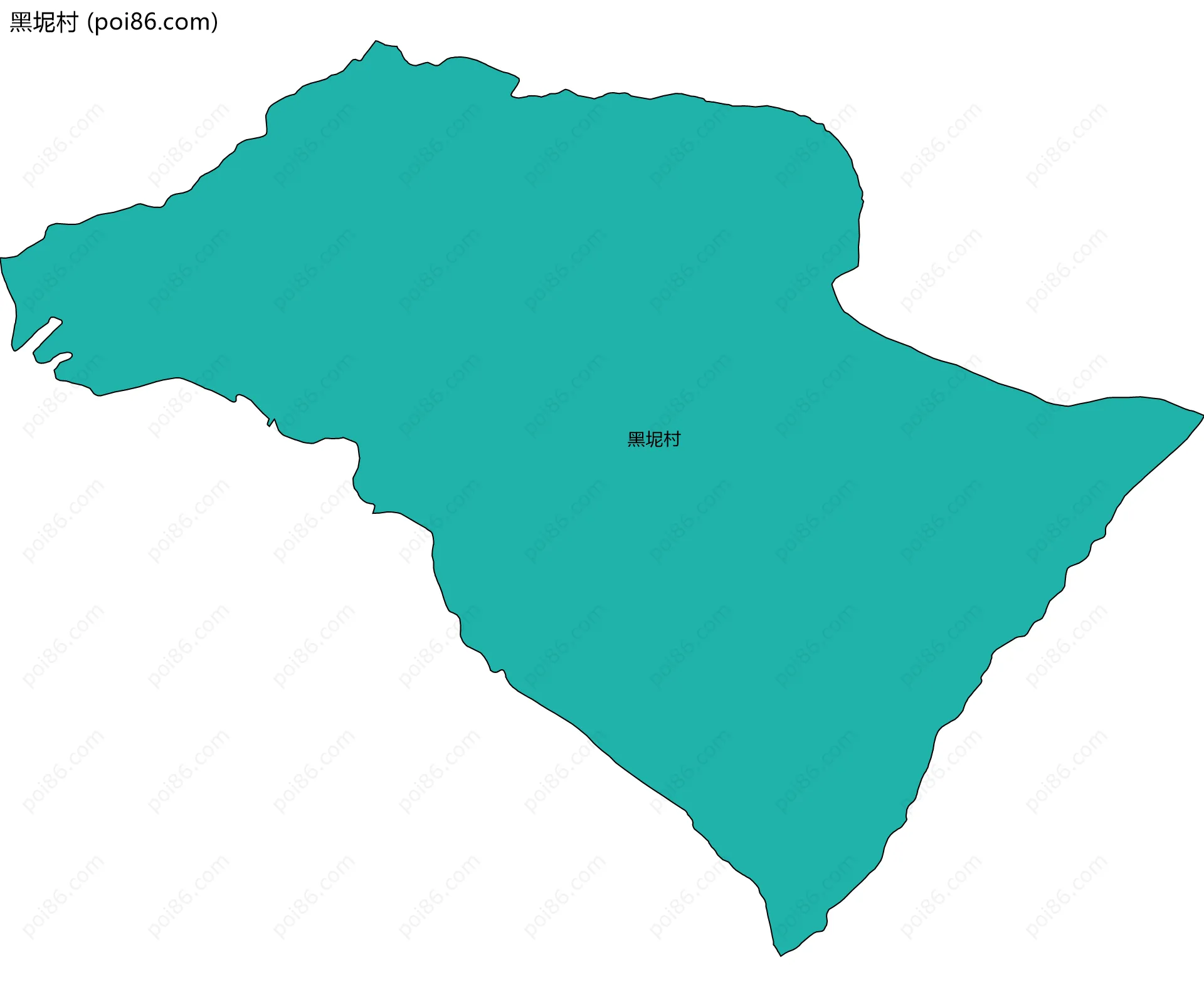 黑坭村边界地图