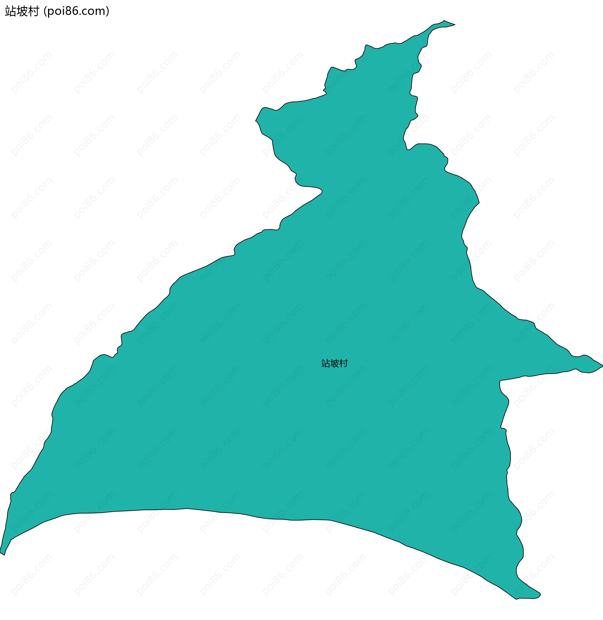 站坡村边界地图