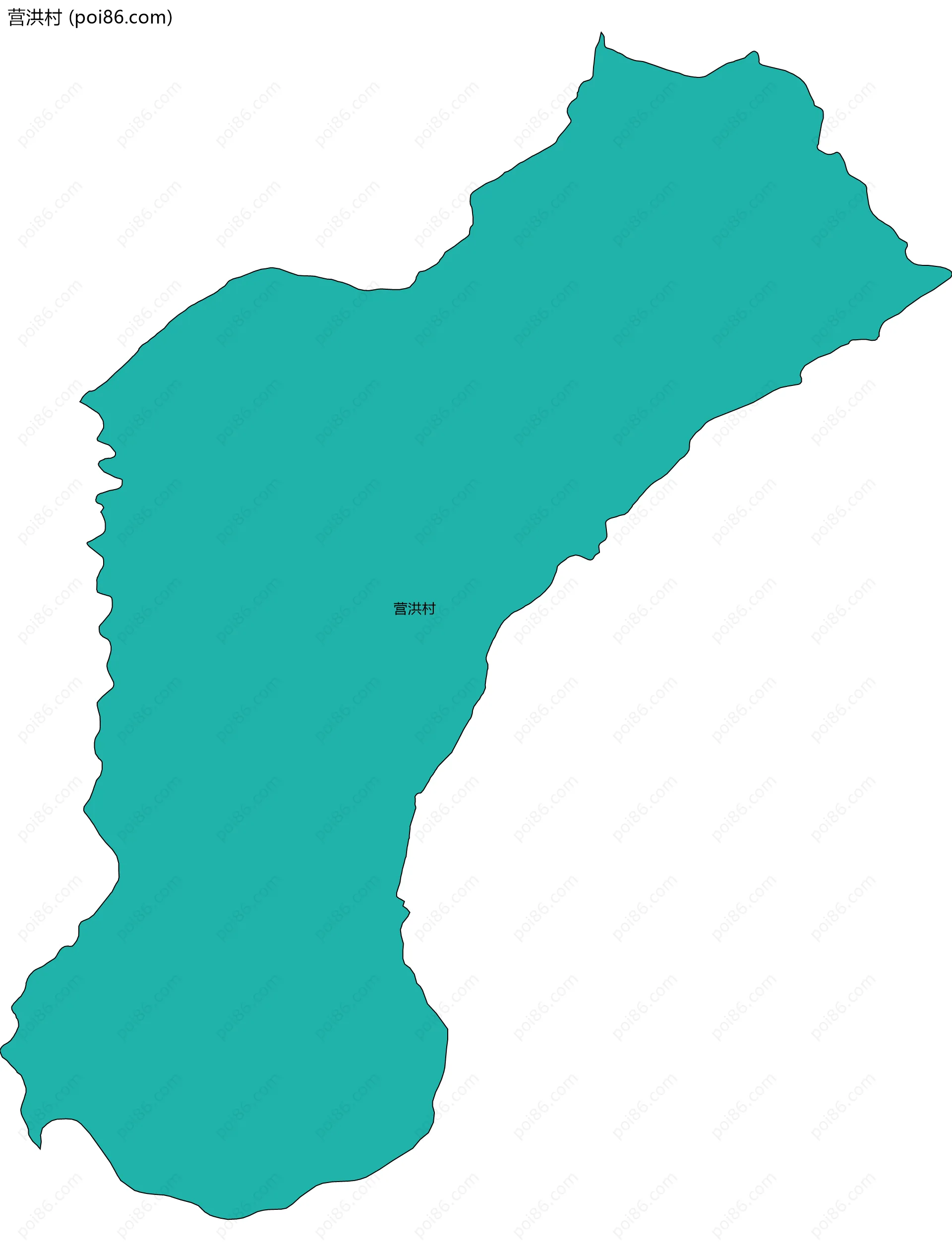 营洪村边界地图