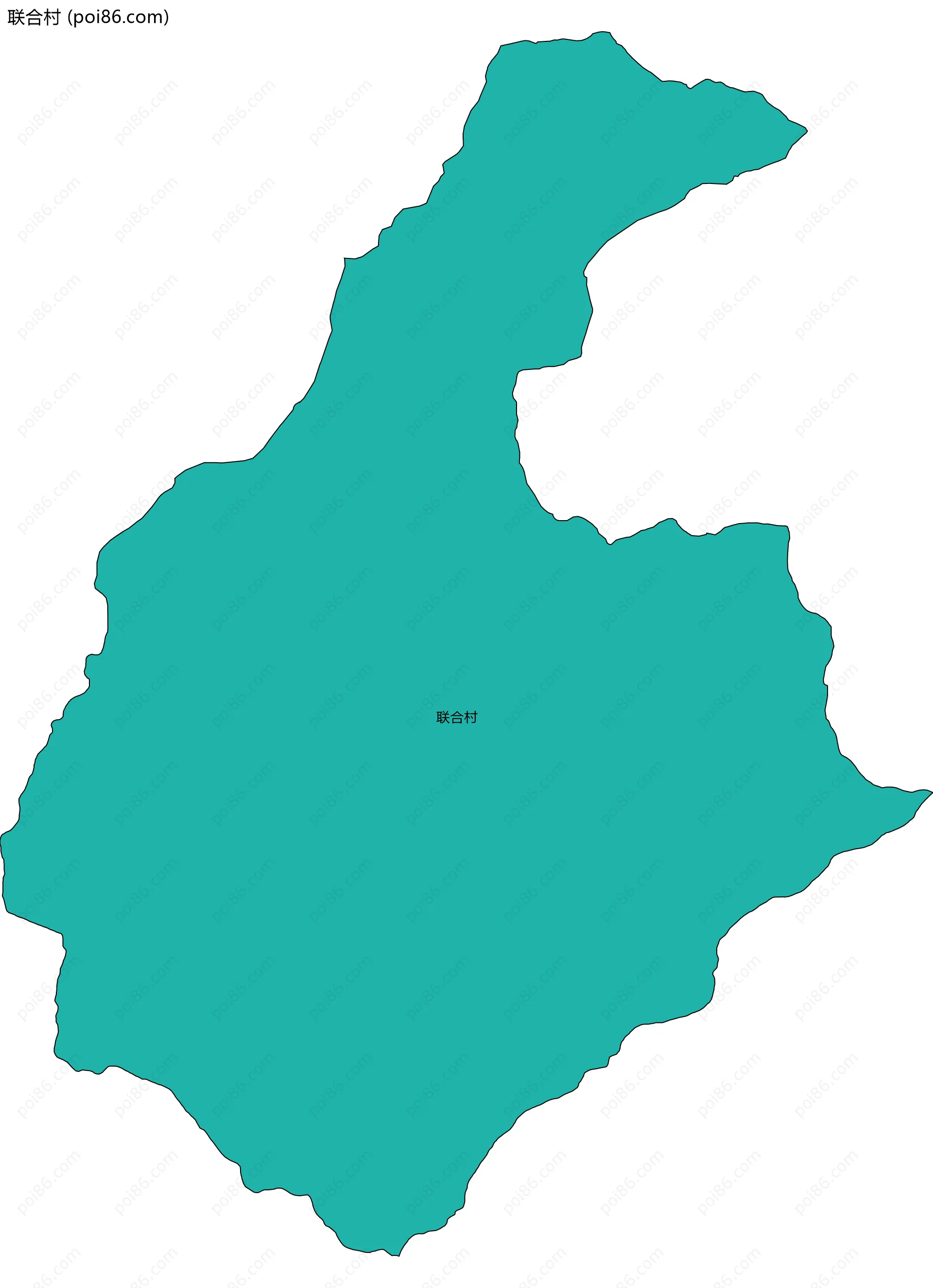 联合村边界地图