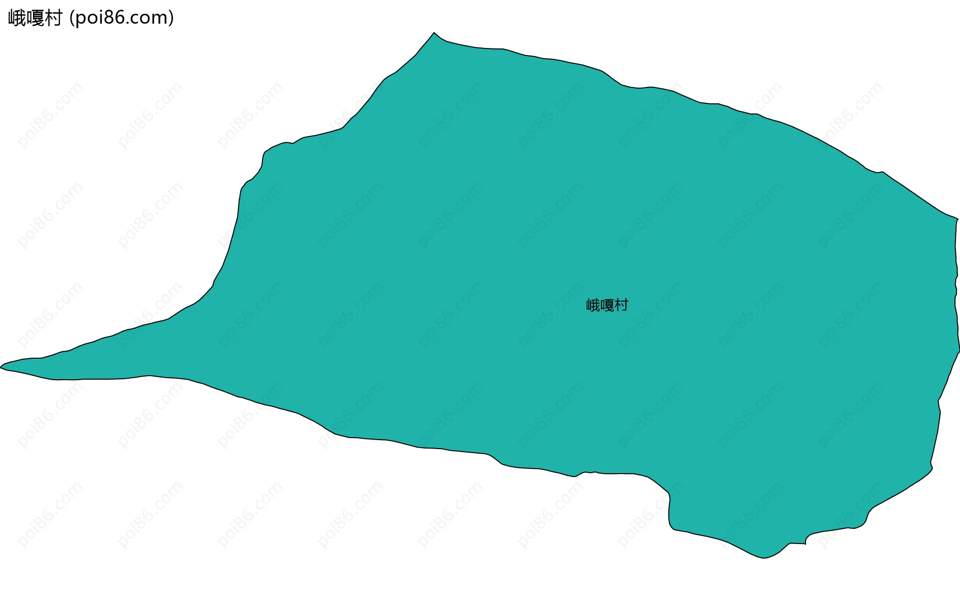 峨嘎村边界地图