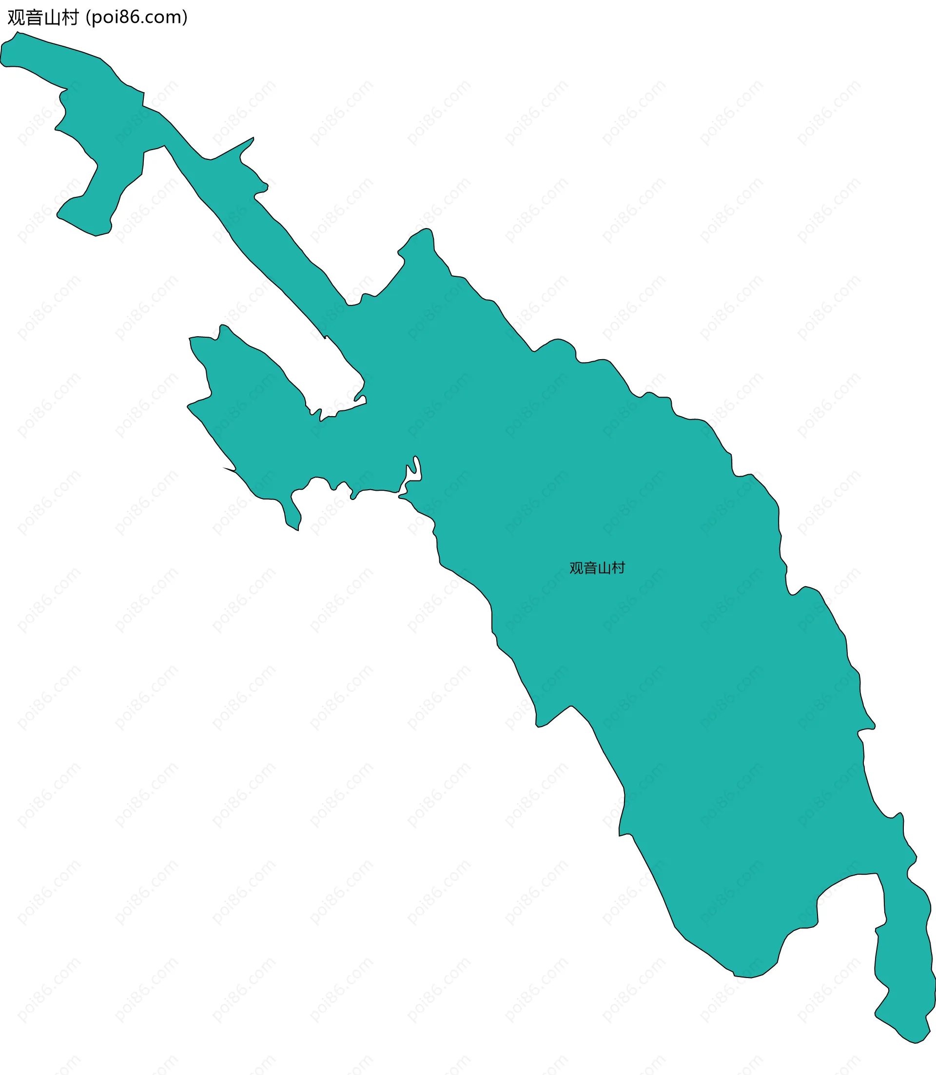 观音山村边界地图