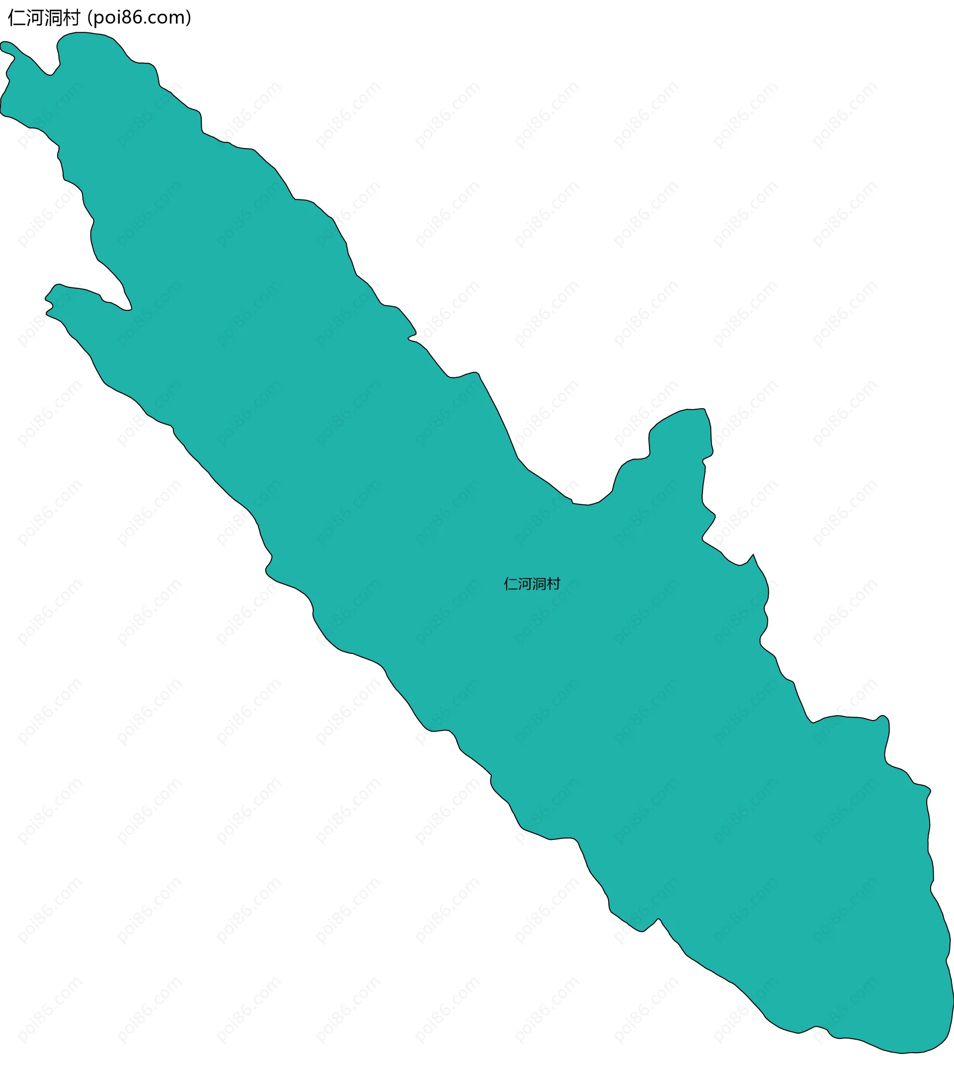 仁河洞村边界地图