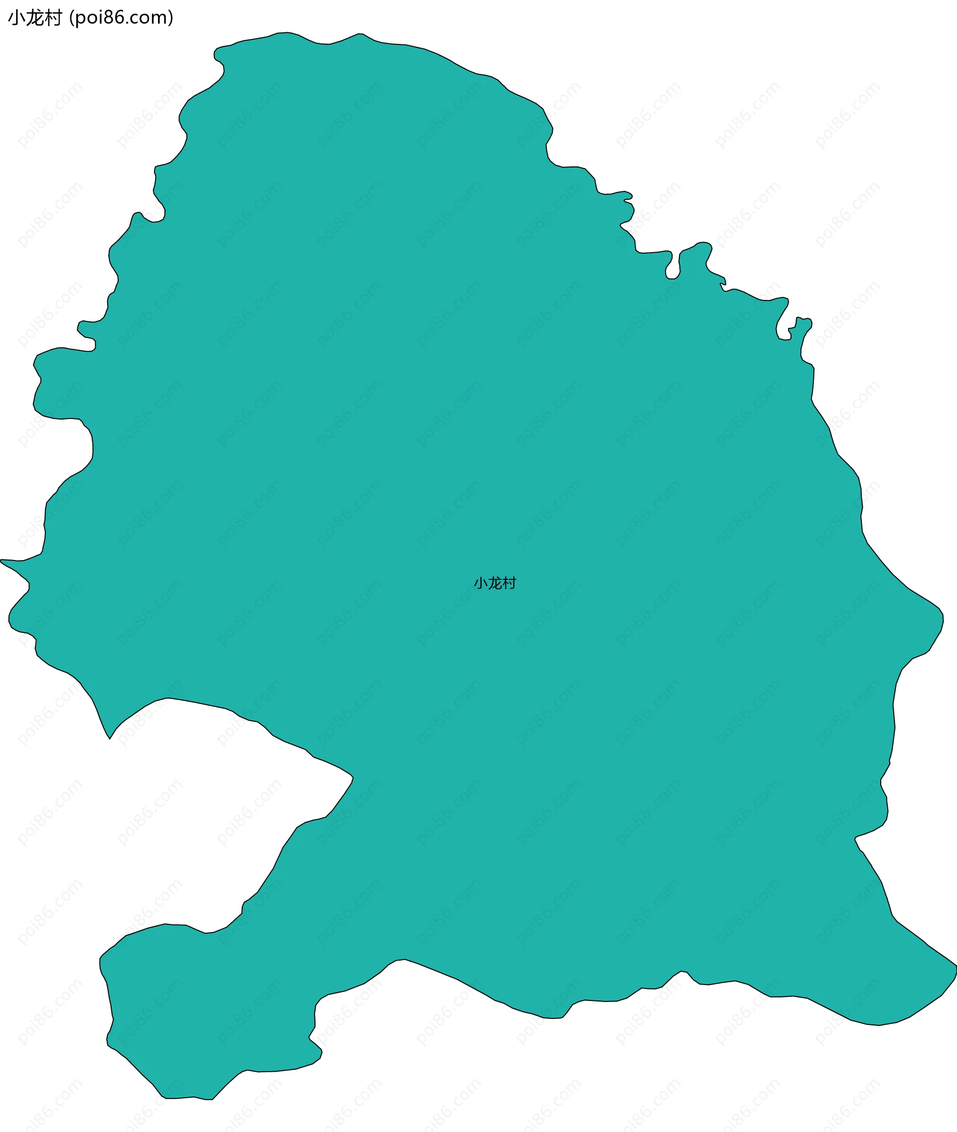 小龙村边界地图