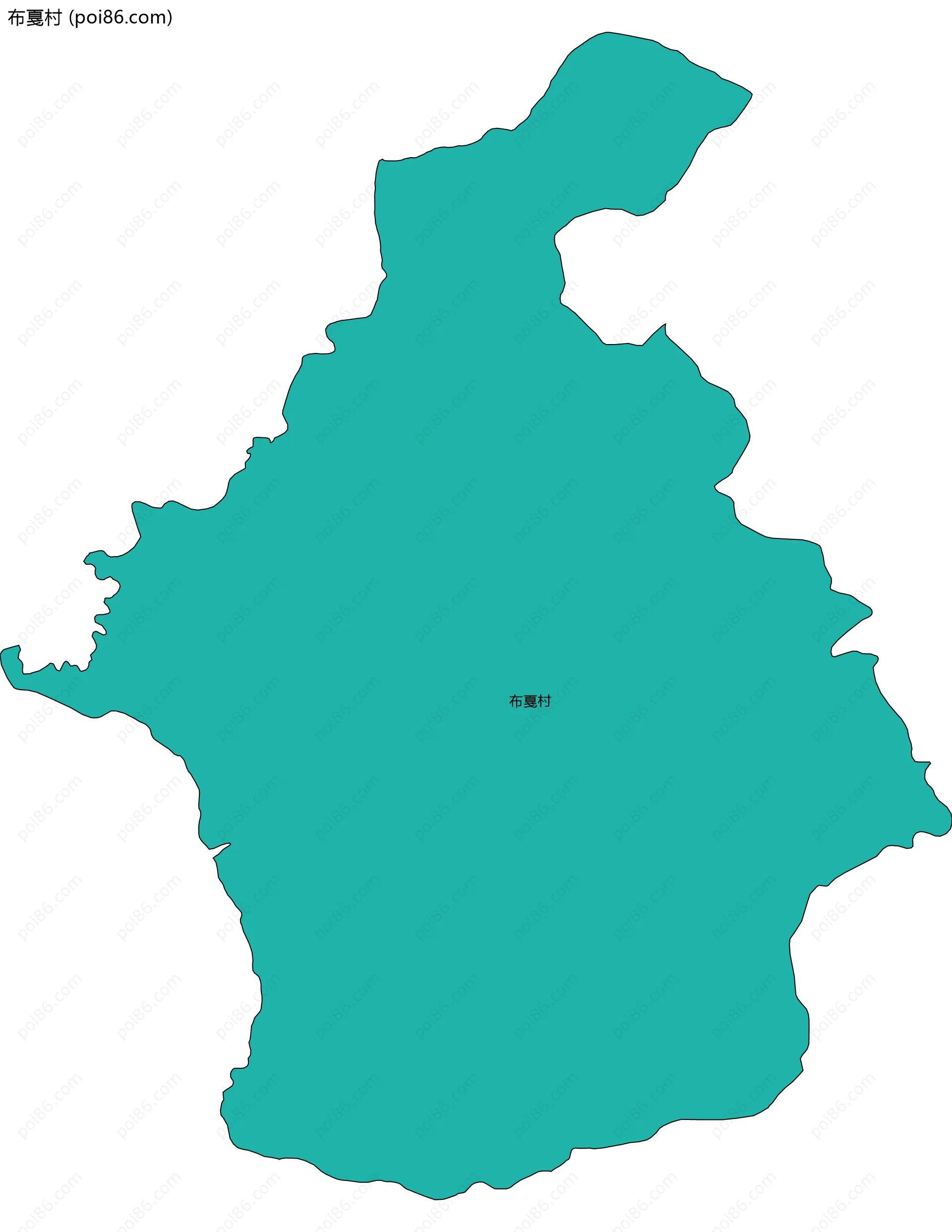 布戛村边界地图