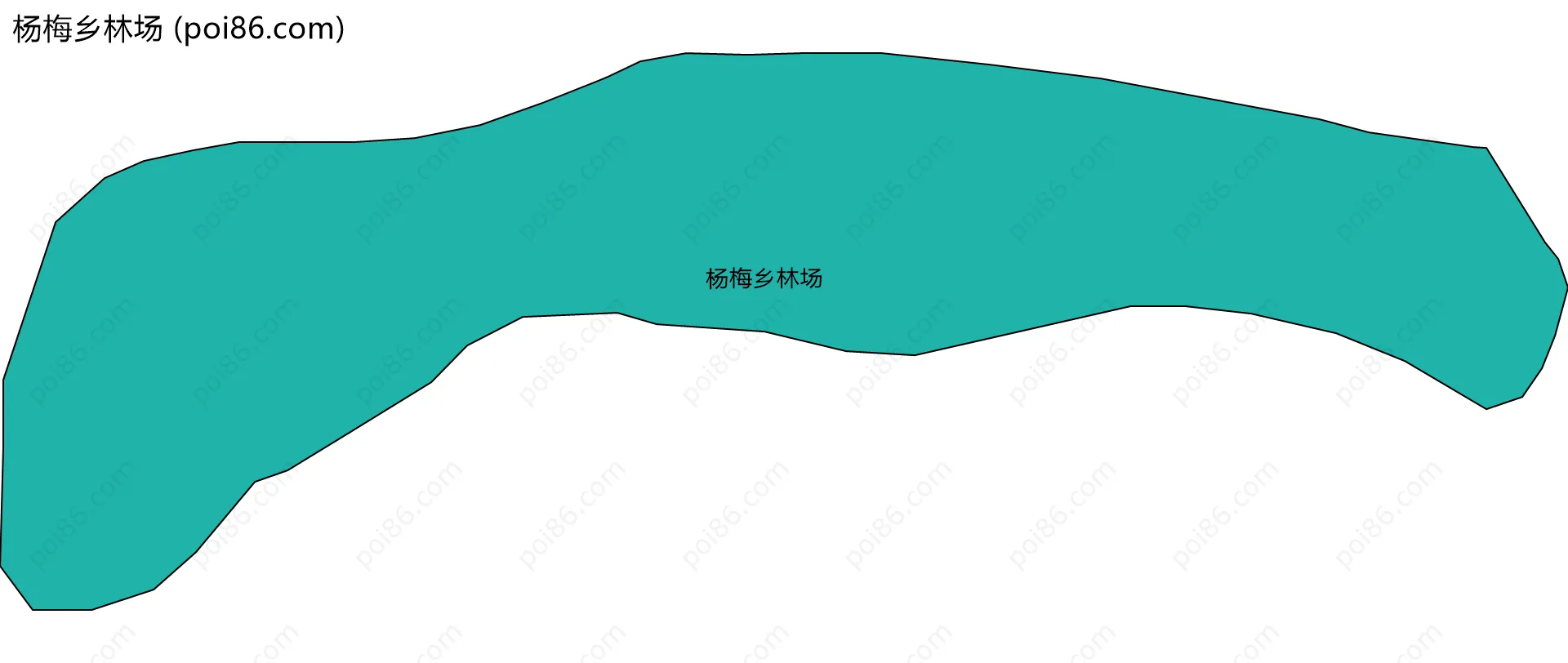 杨梅乡林场边界地图