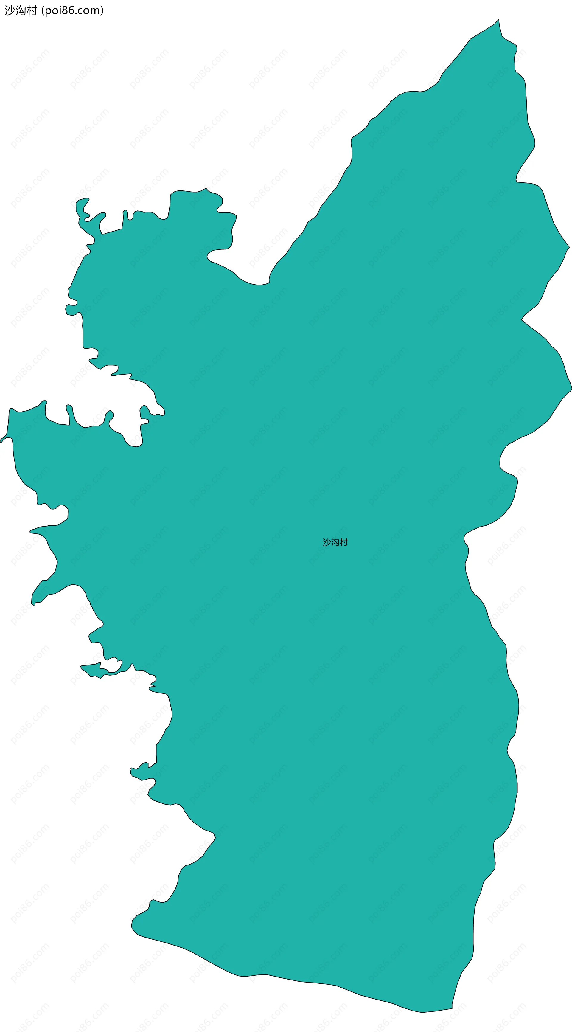 沙沟村边界地图