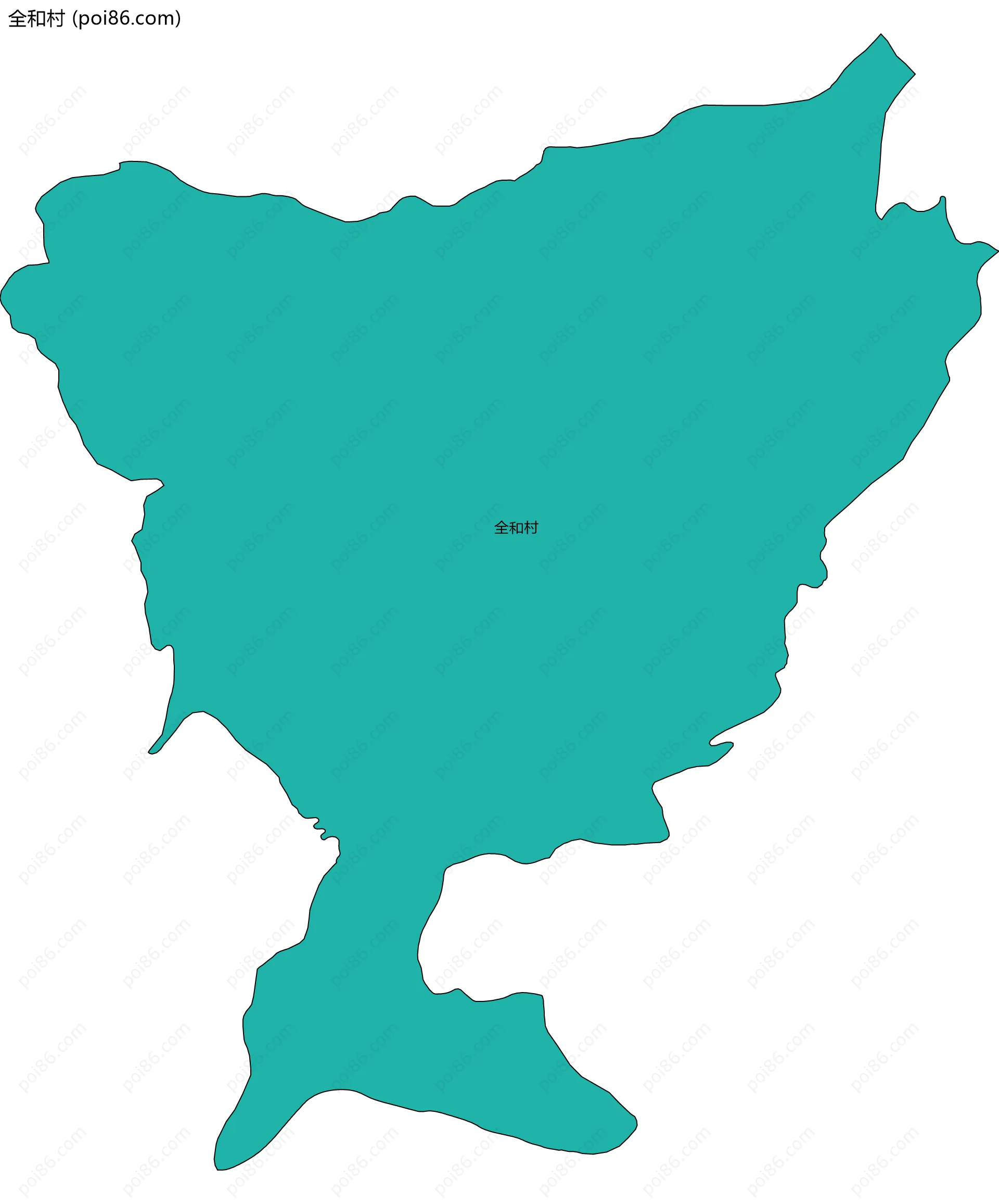 全和村边界地图