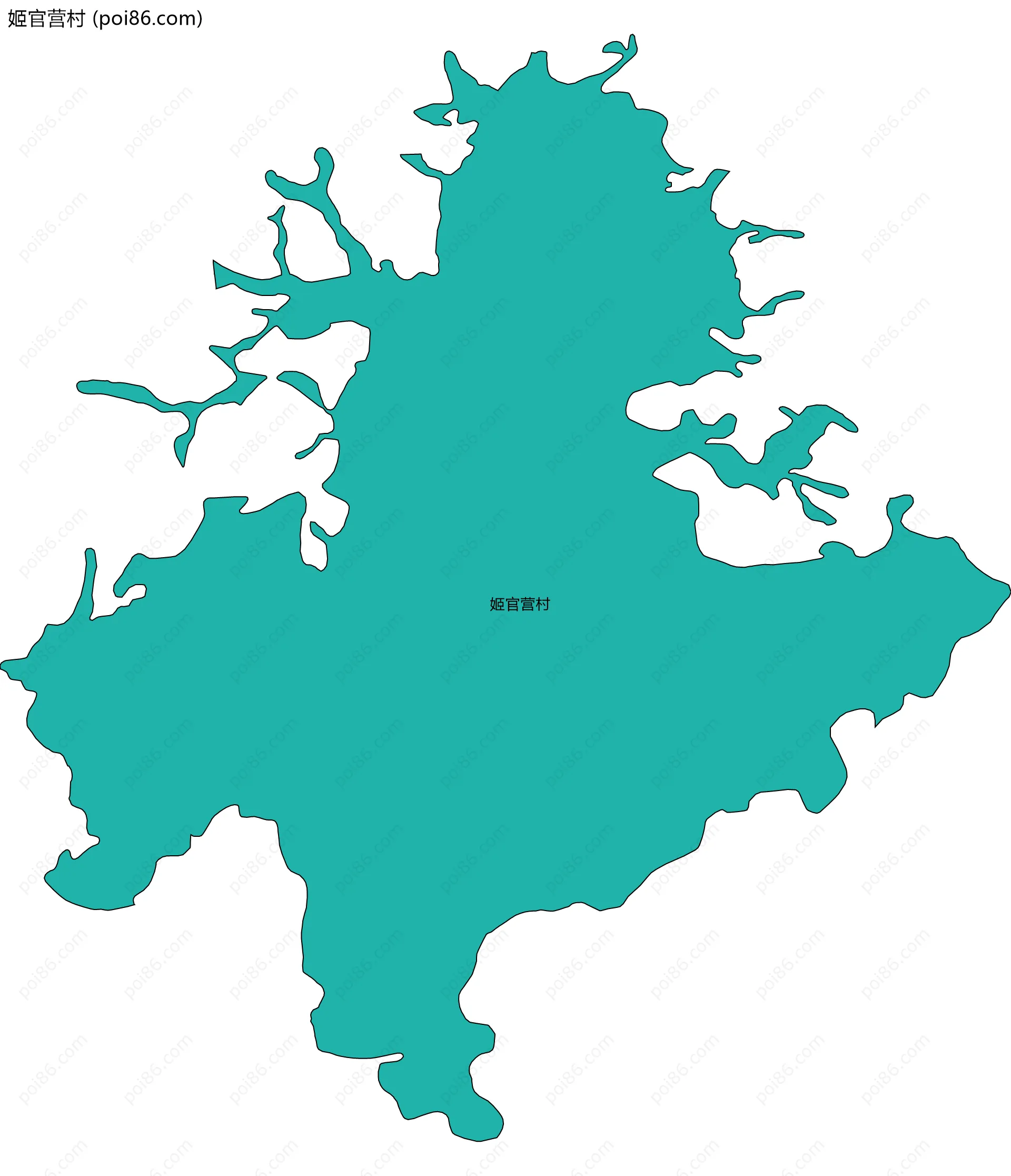 姬官营村边界地图