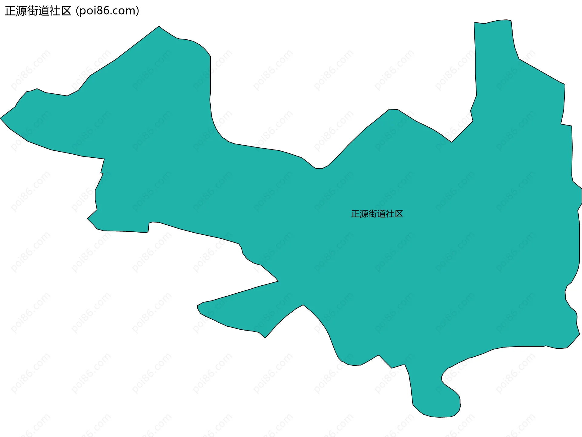 正源街道社区边界地图