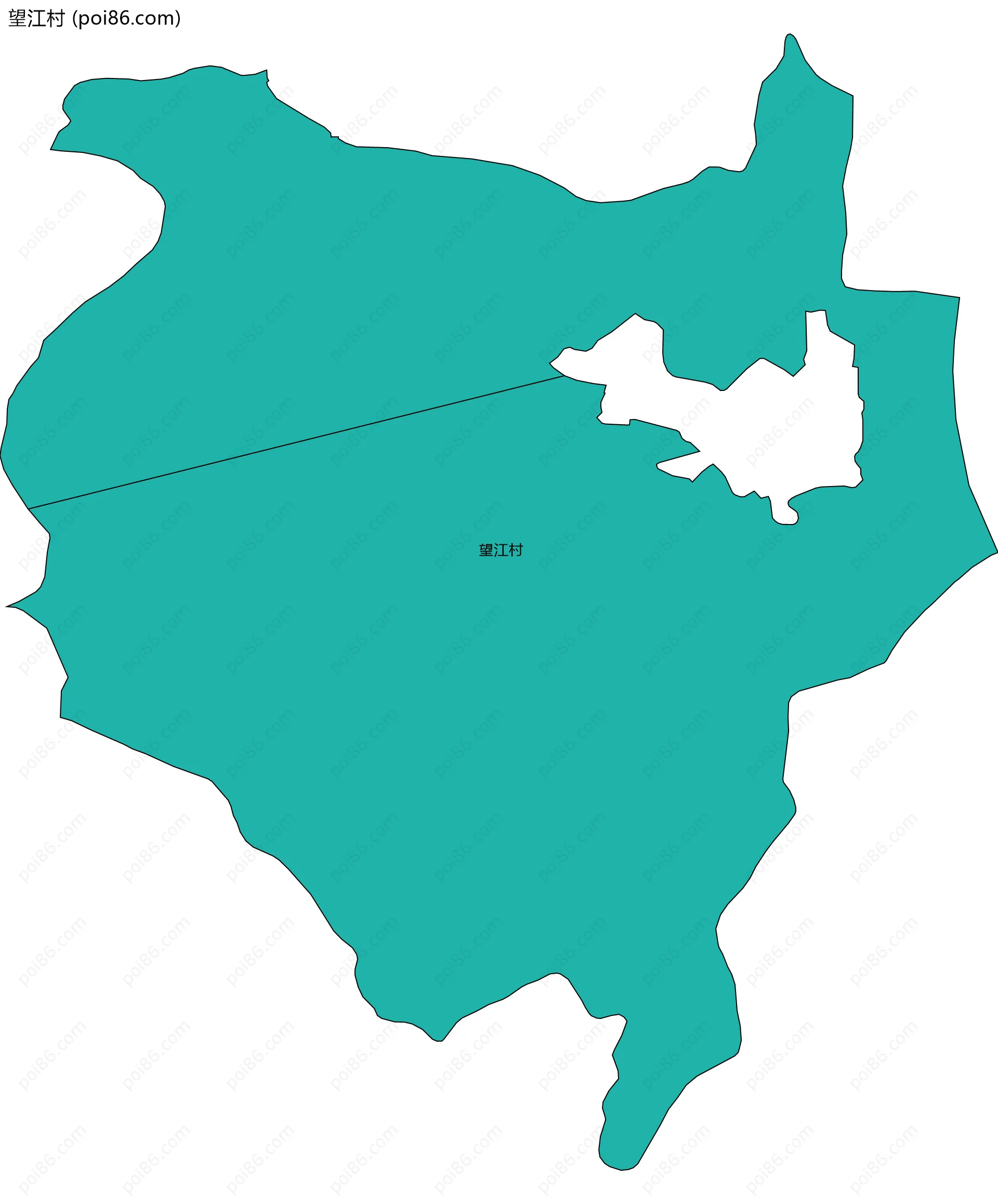 望江村边界地图