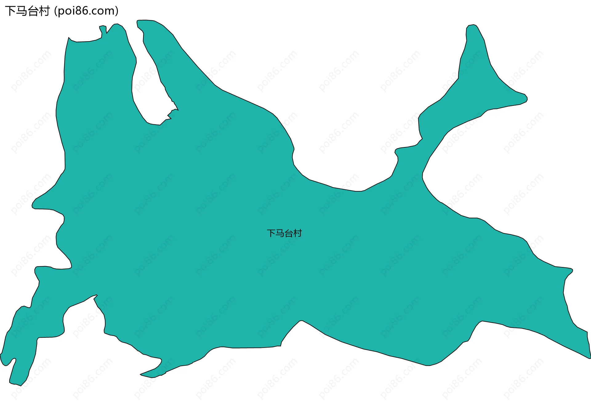 下马台村边界地图