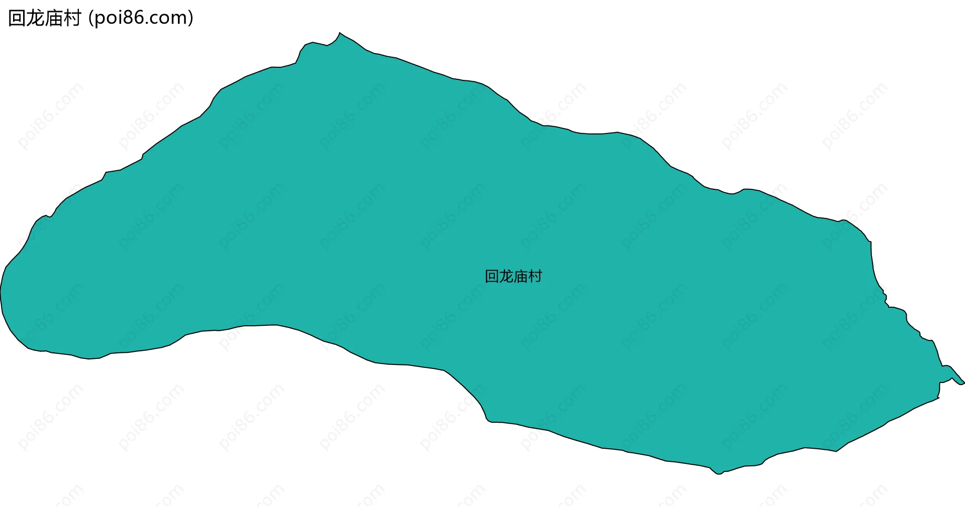 回龙庙村边界地图