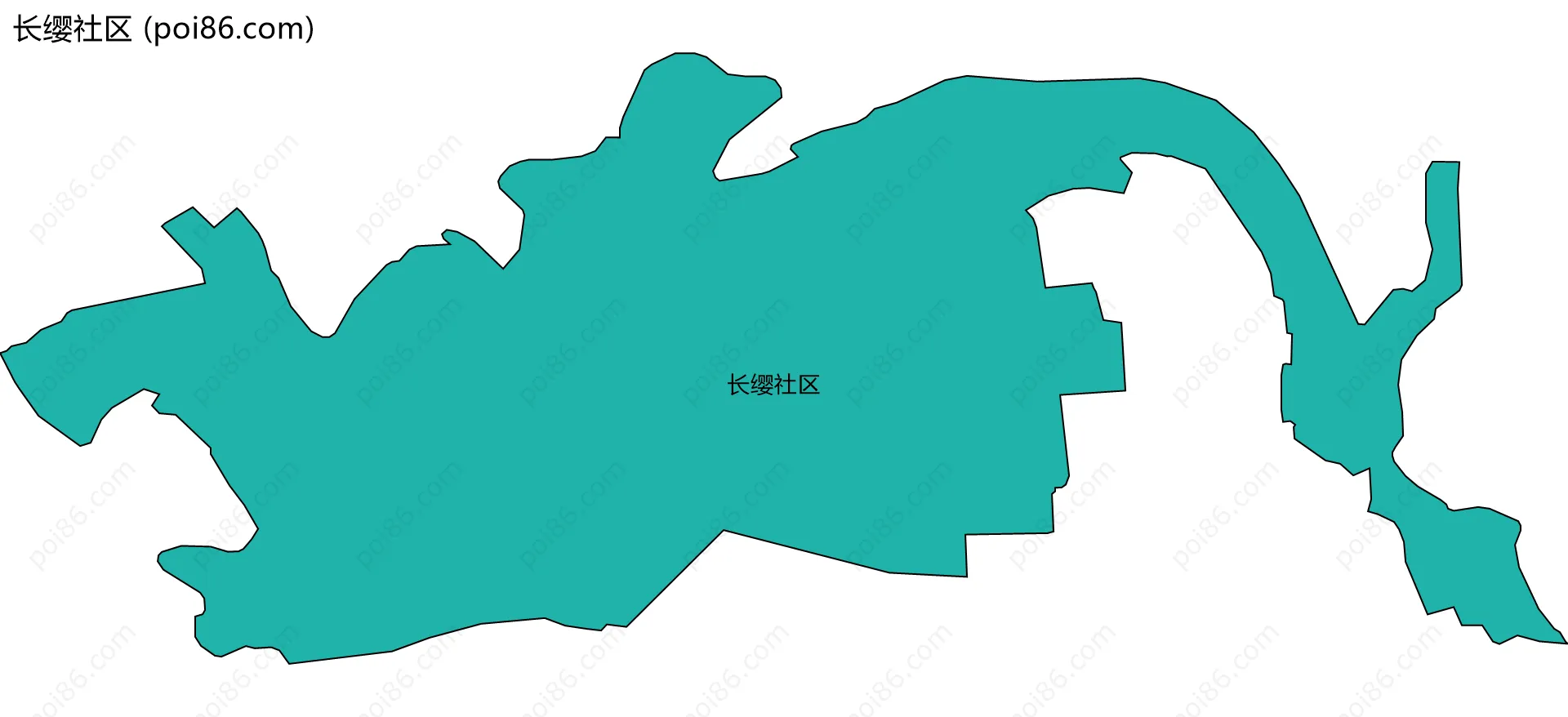 长缨社区边界地图